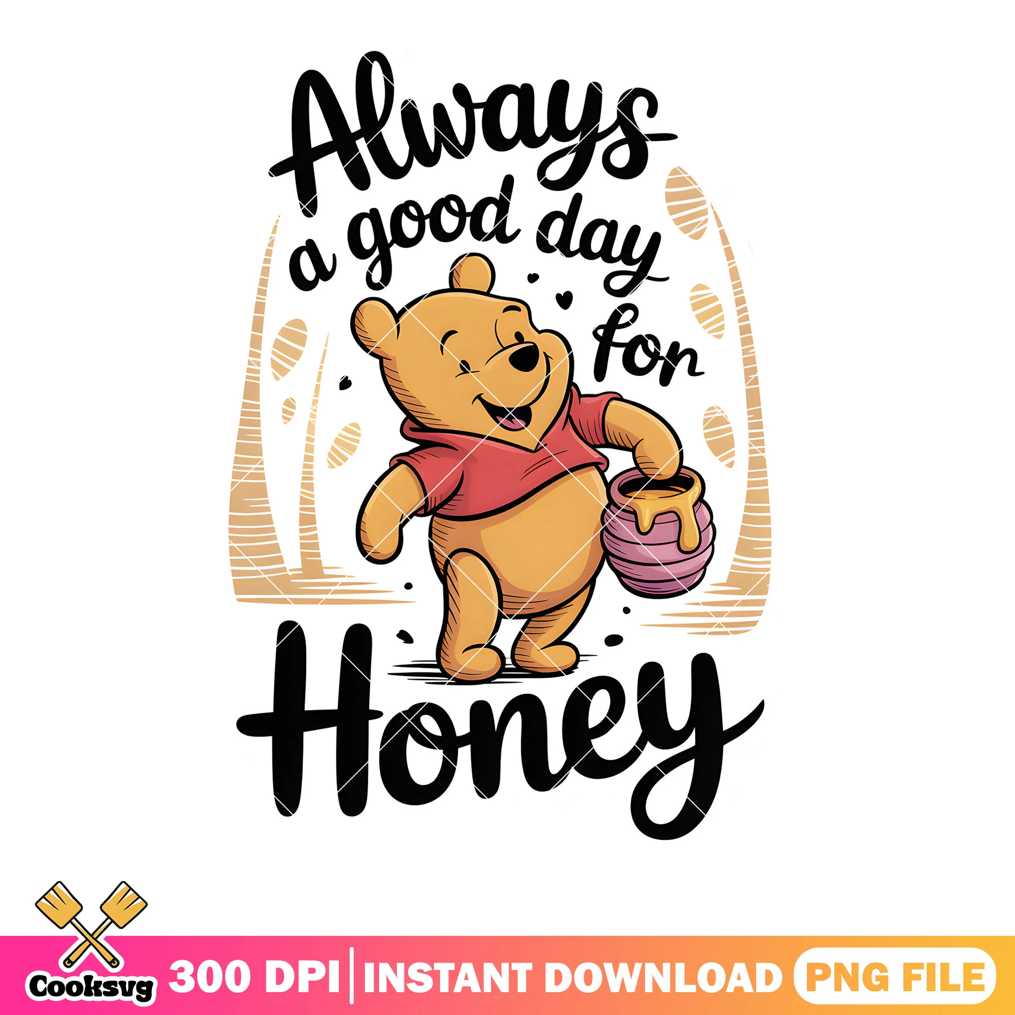Honey pooh poster vibes png, vintage pooh png, honey pooh bear png