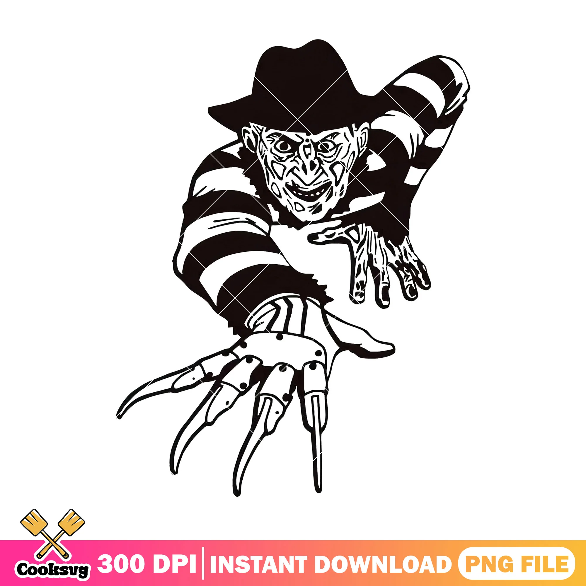Horror drawing freddy kueger character png, scary monsters png