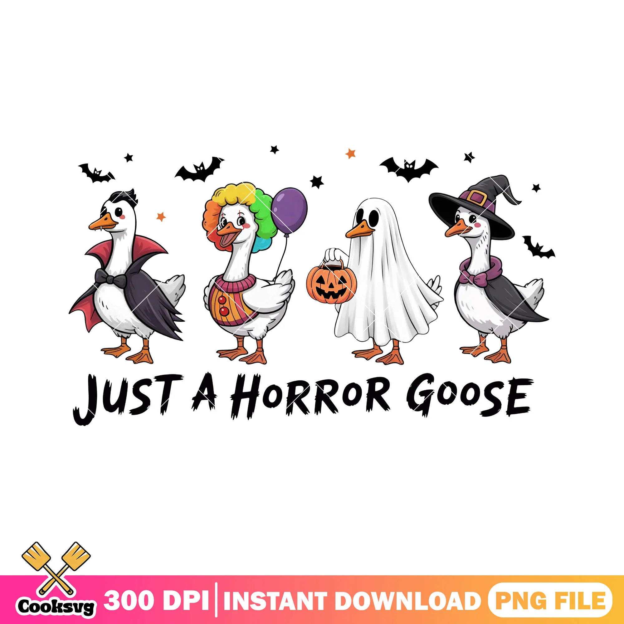 Horror goose custome png, halloween custome png, horror movie png