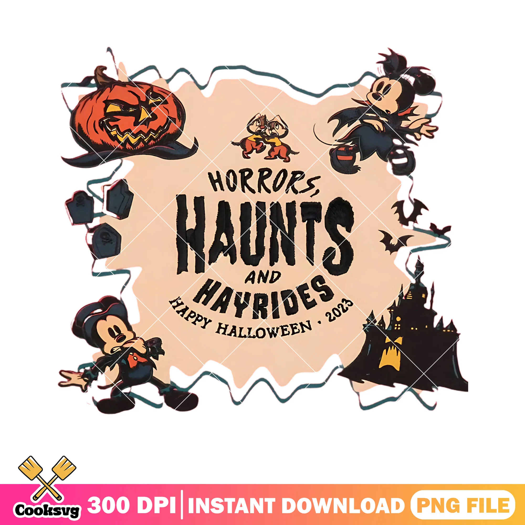 Horror hunts and hay ride png, mickey scared png, disney character png