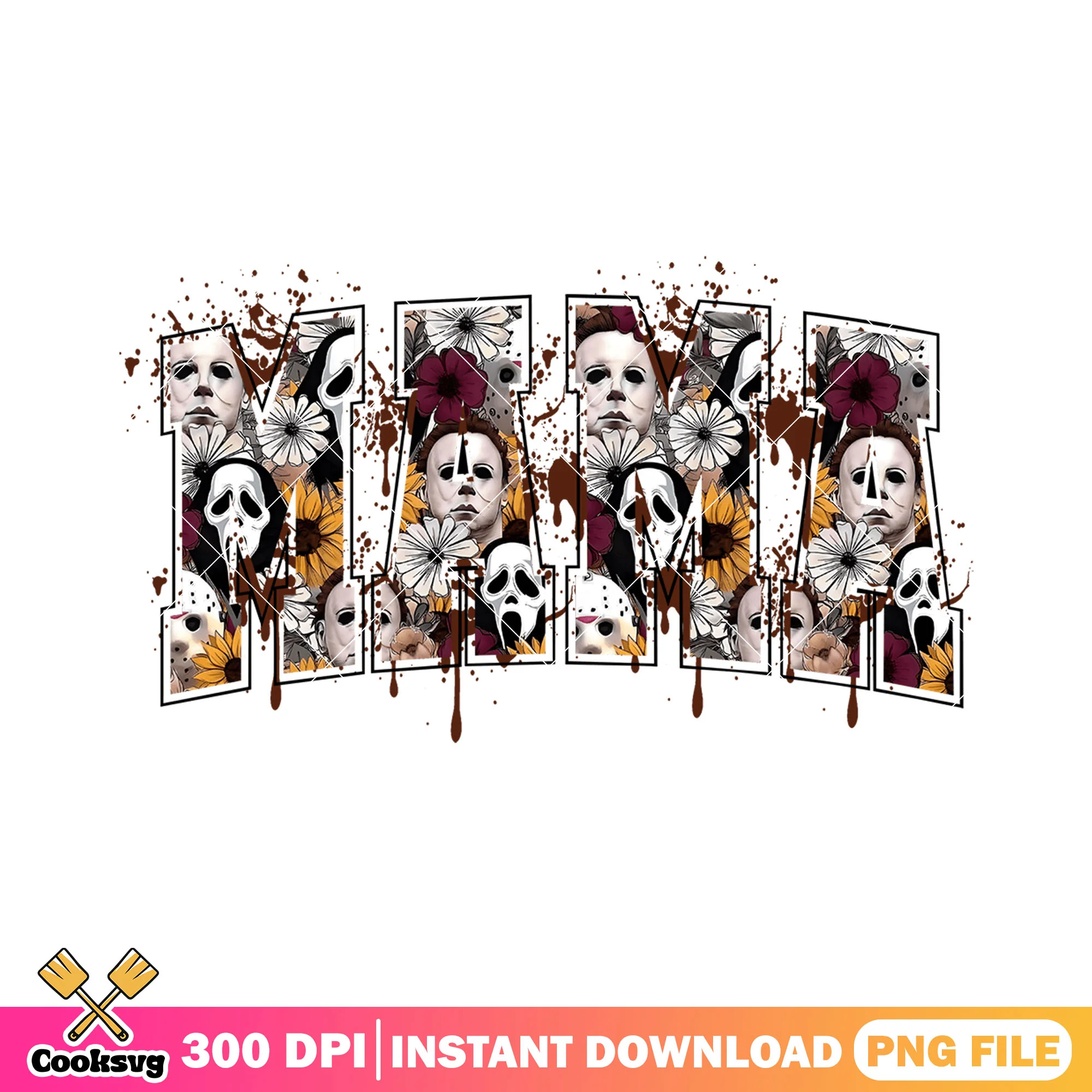Horror movie mama png, hallowen movie png, horror characters png