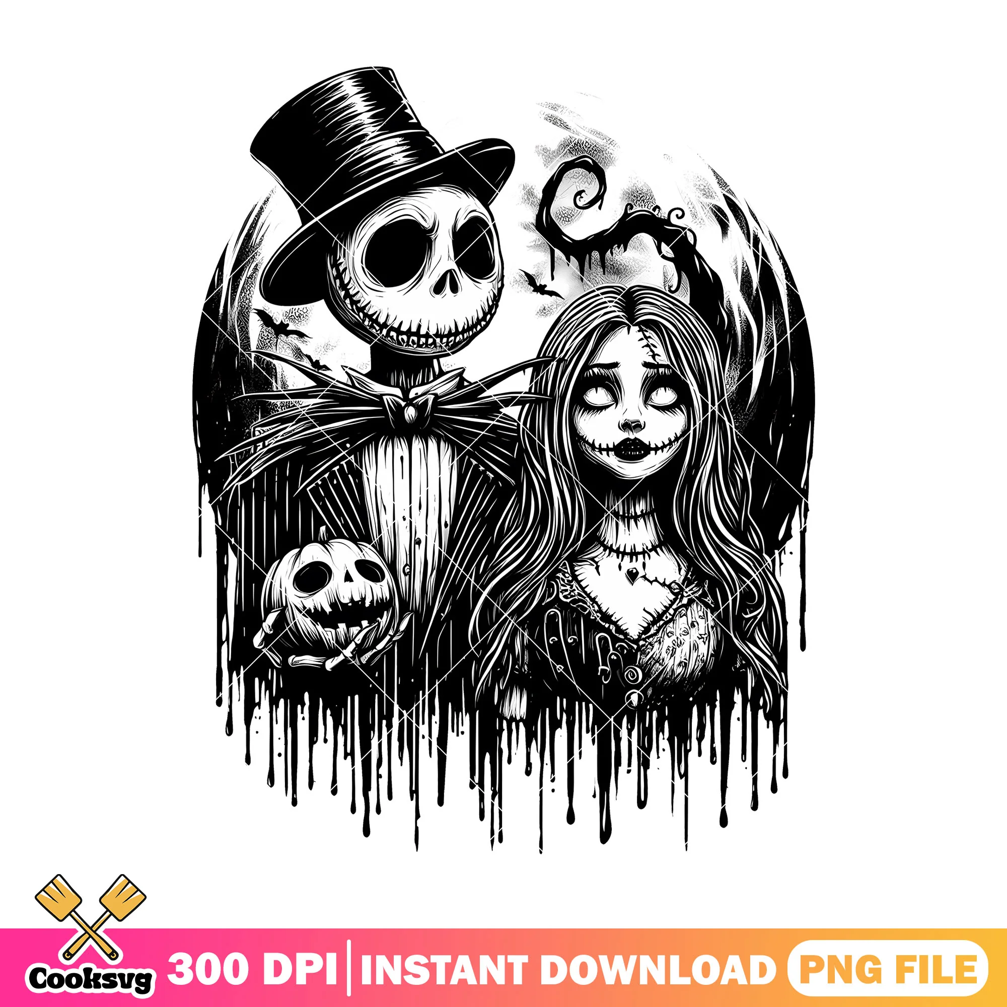 Horror poster jack png, jack skellington png, halloween day png