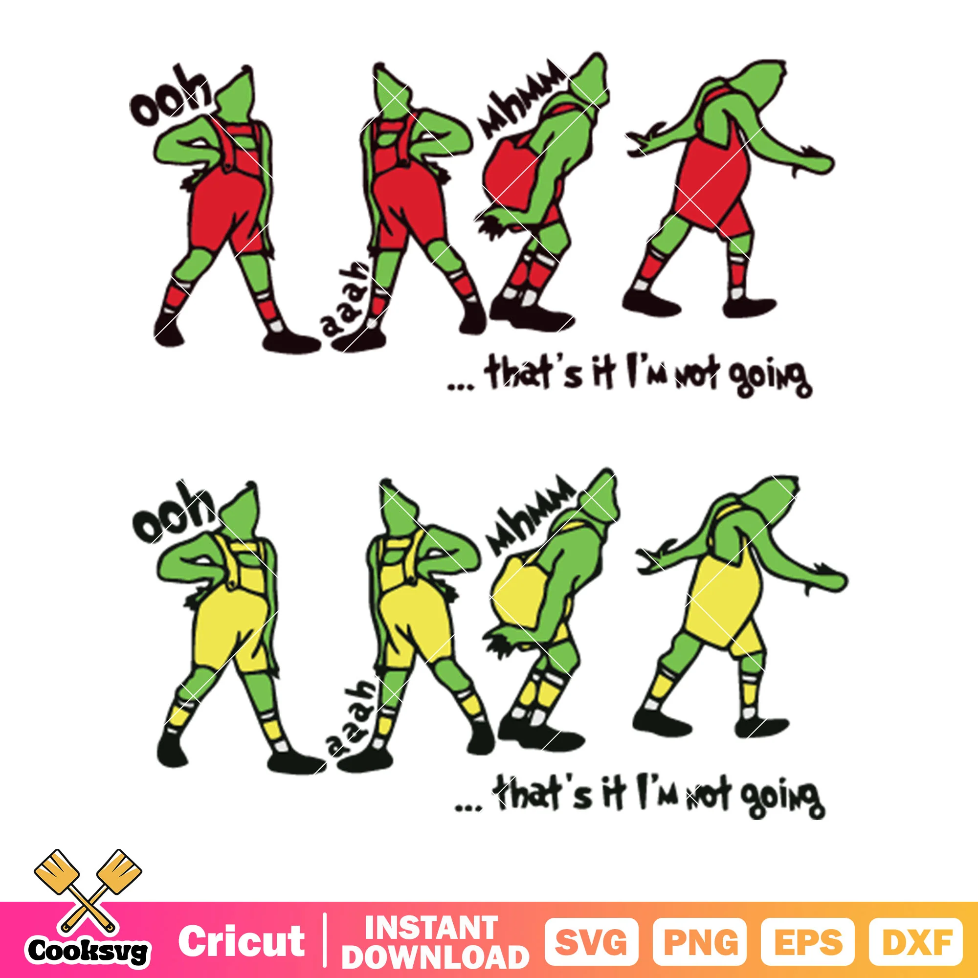 How the Grinch Stole Christmas svg, grinch svg, jean overalls svg