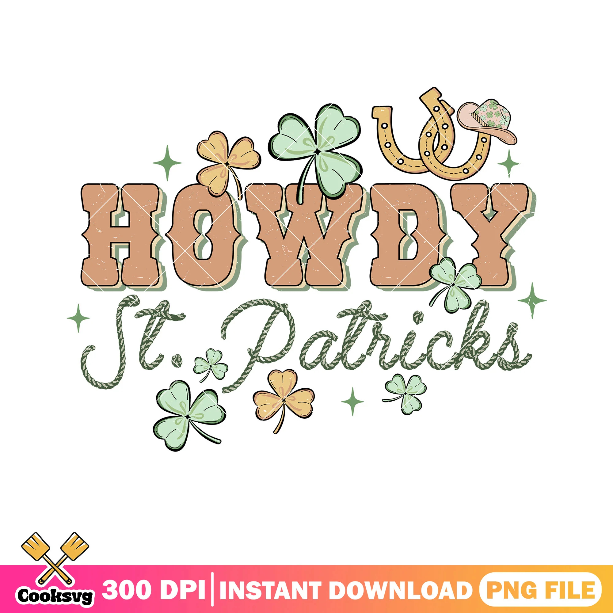 Howdy st patricks png, patricks poster png, happy patricks day png