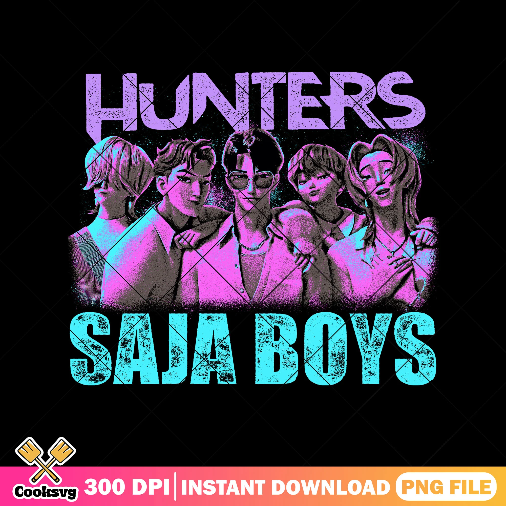 Hunters saja boys gang png, romance saja png, mystery saja png