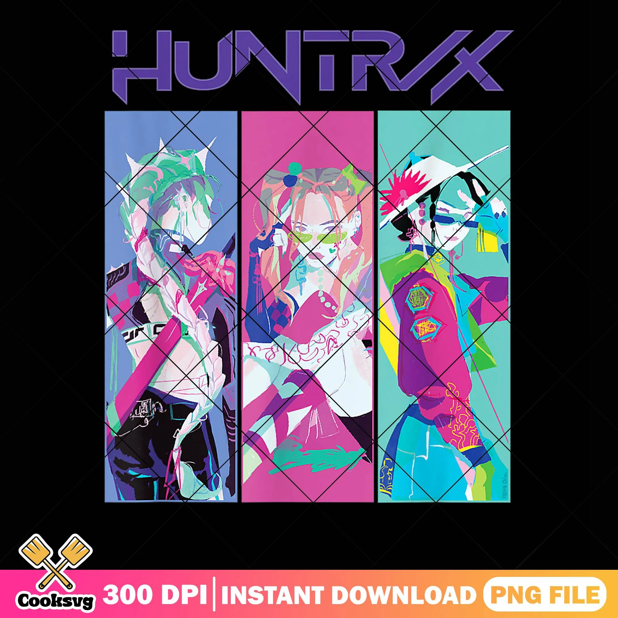 Huntrix empyrean girl png, huntrix band png, kpop hunters png