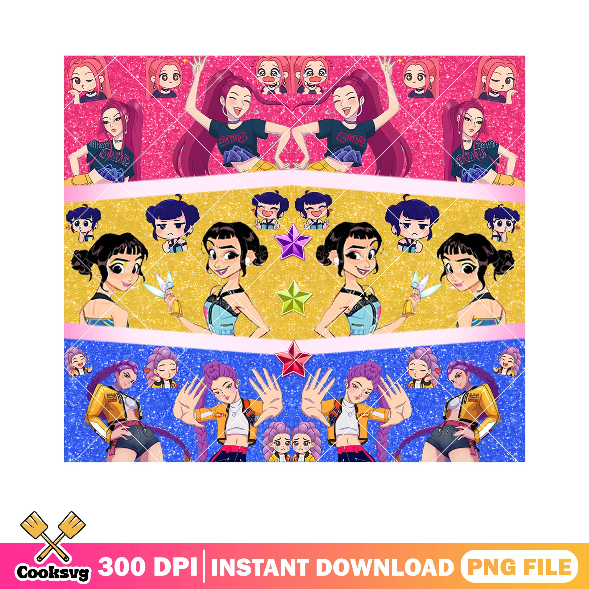 Huntrix girl cute moment png tumbler, kpop netflix png, huntrix kpop png