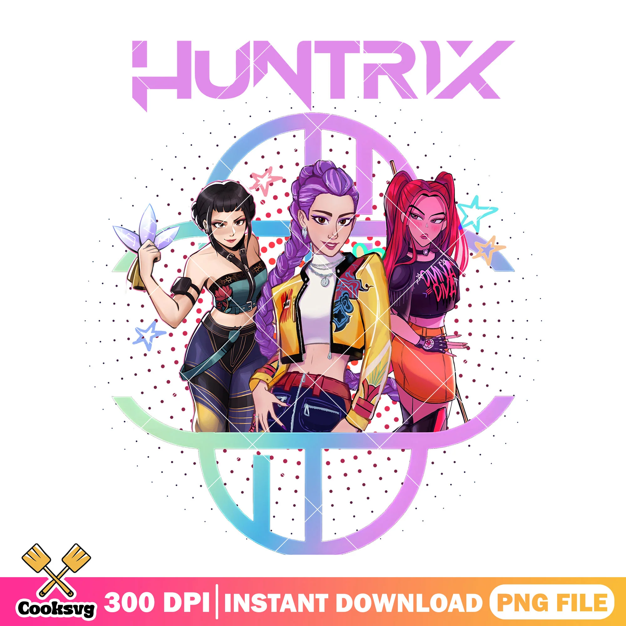 Huntrix girl netflix png, huntrix netflix png, kpop hunters png