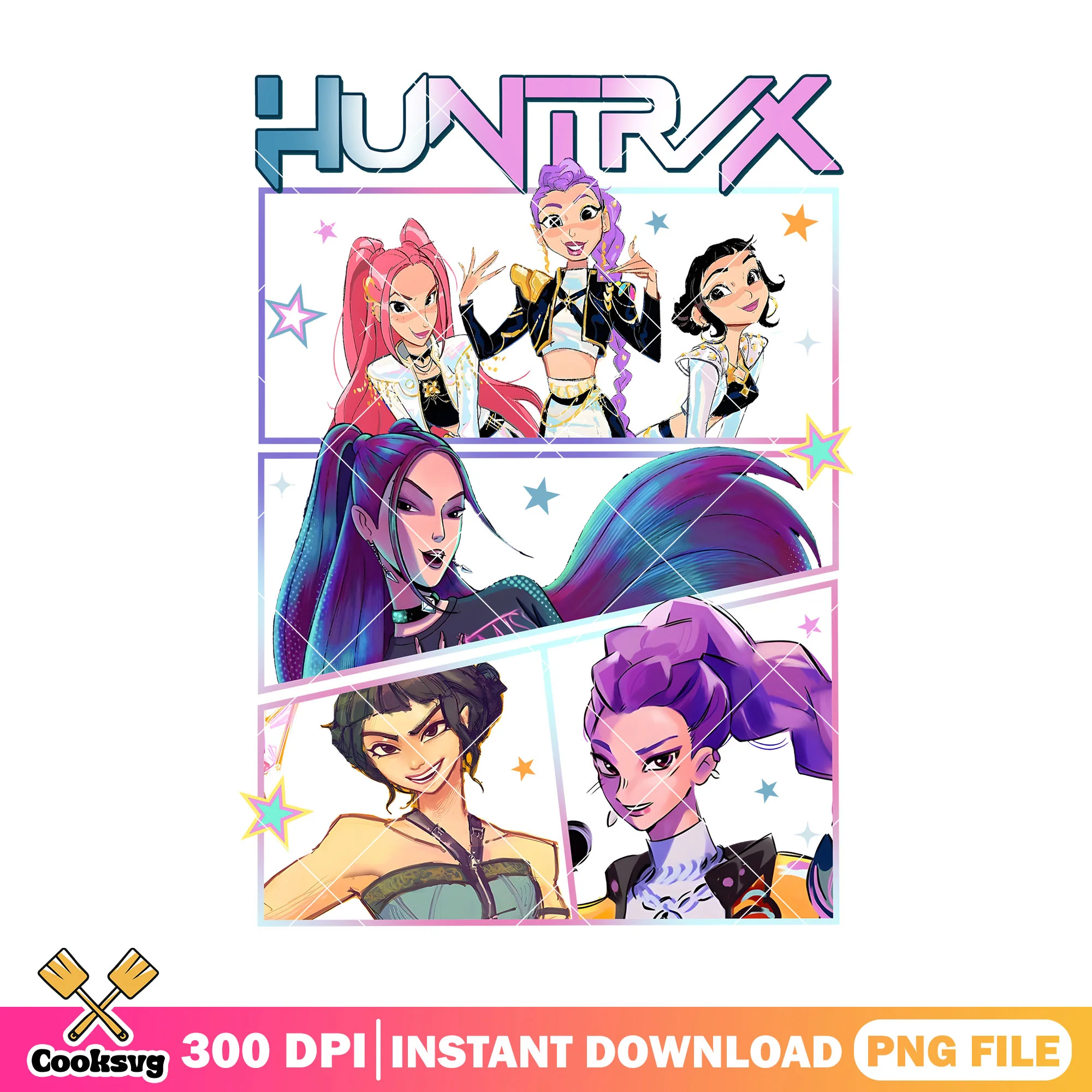Huntrix golden performance png, huntrix song png, huntrix girl png