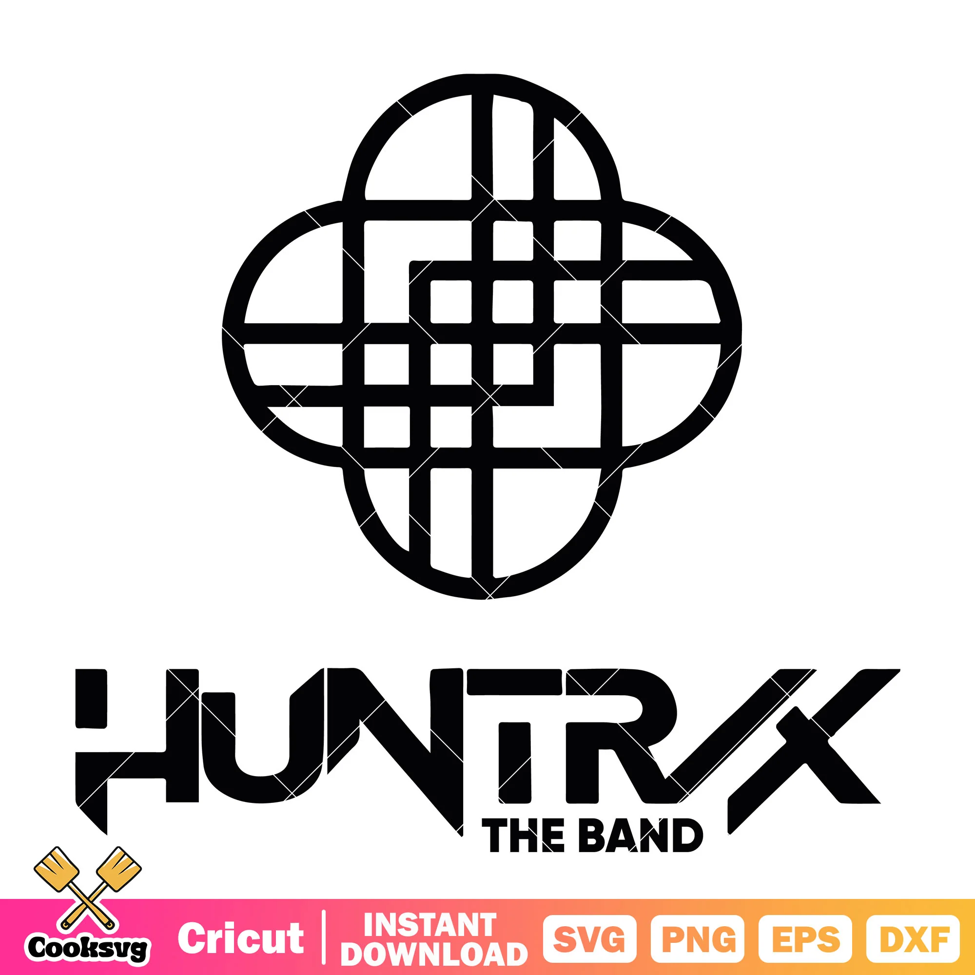 Huntrix the band outline svg, huntrix band svg, kpop huntrix svg