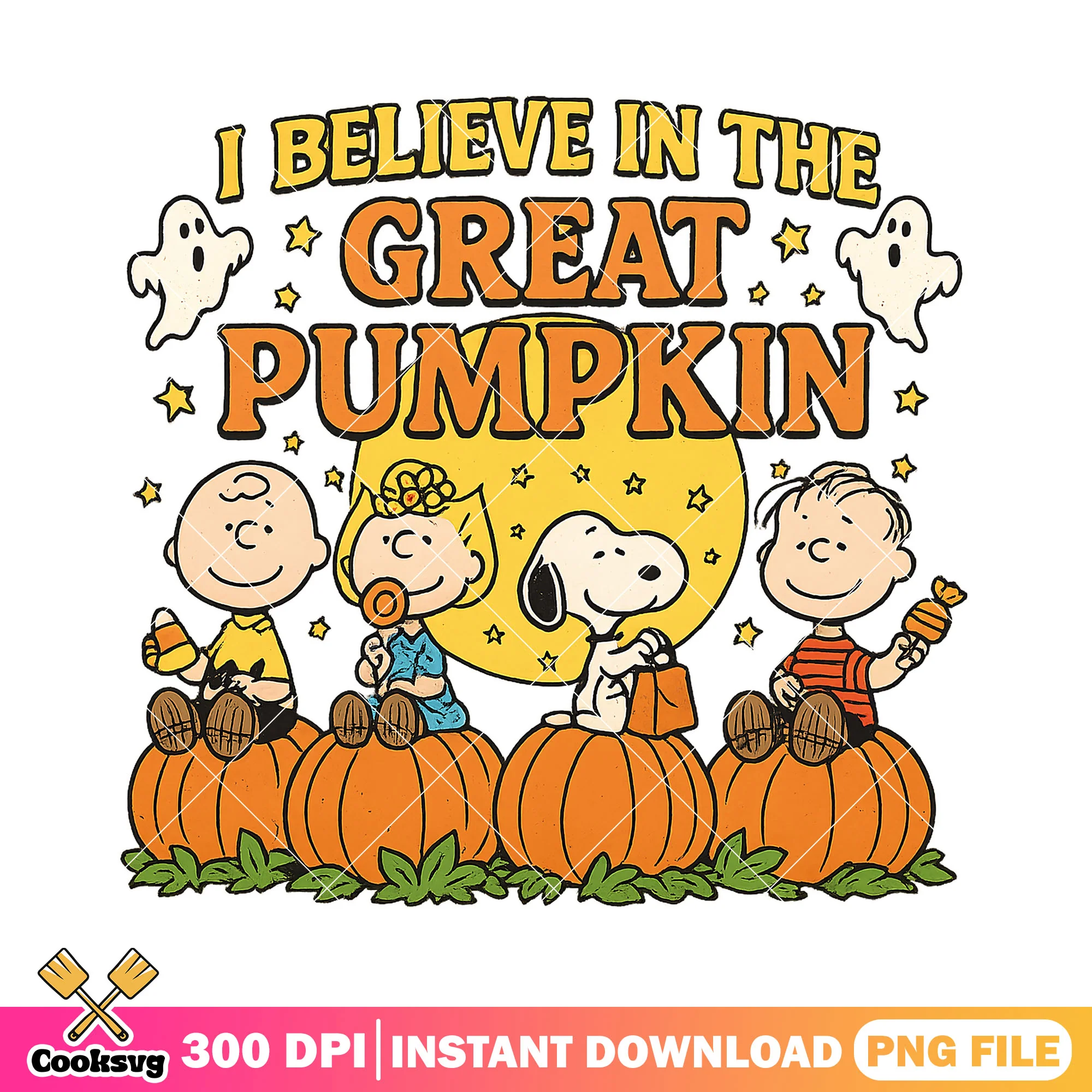 I believe great pumpkin png, snoopy halloween png, halloween pumpkin png