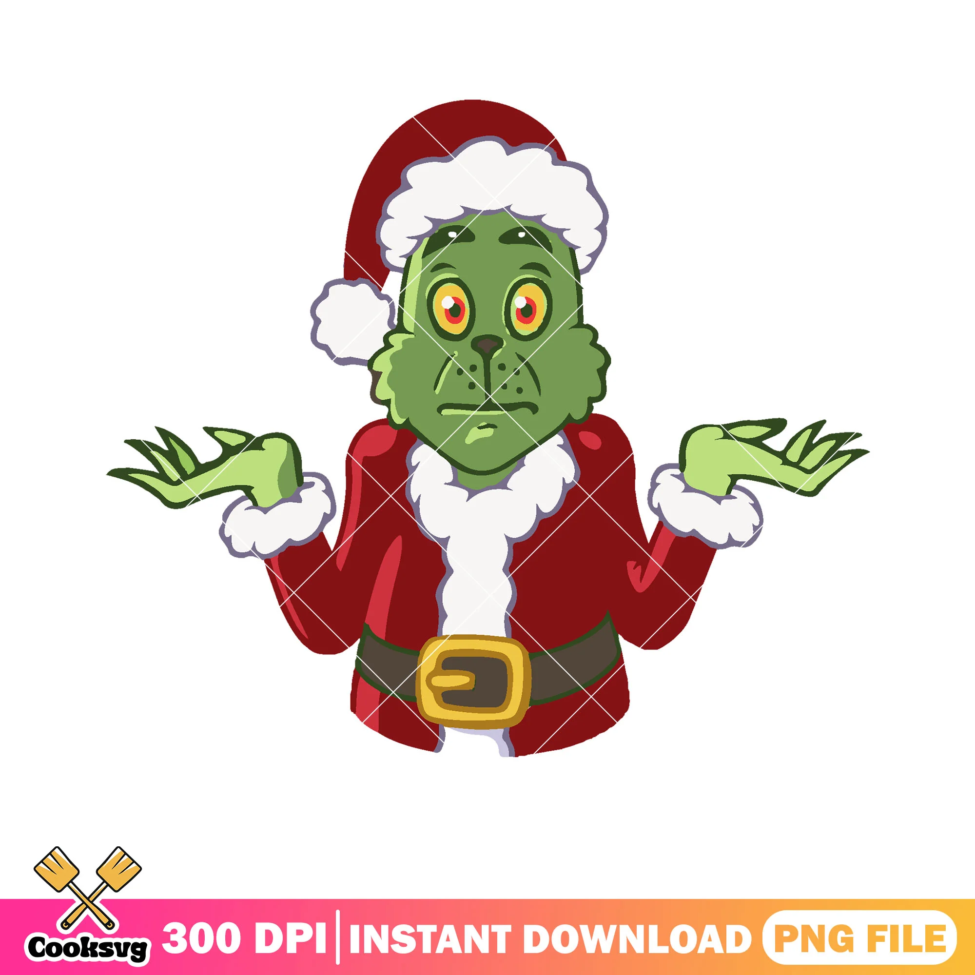 I dont know face grinch png, christmas poster png, santa claus png