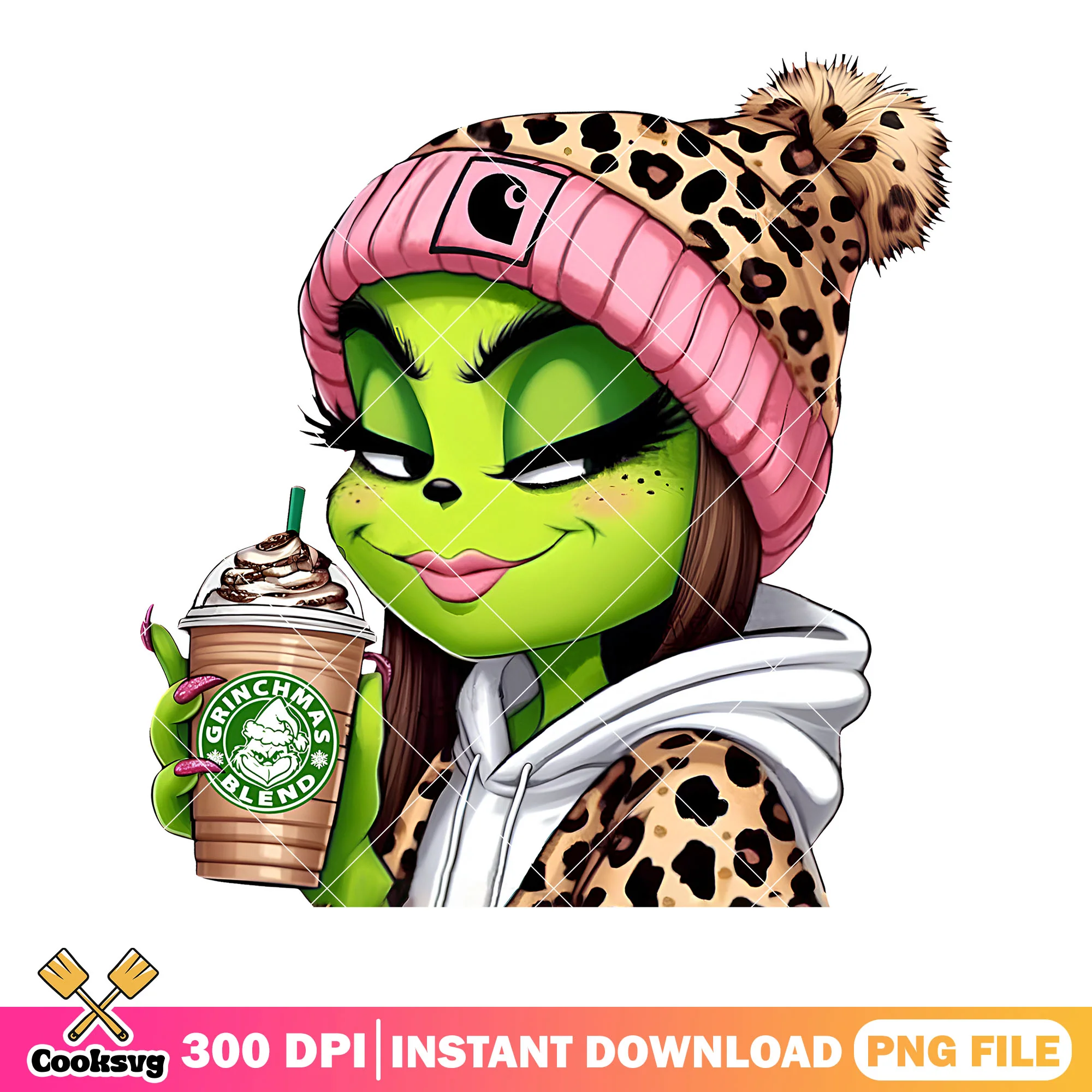 I hope u drink my coffee png, christmas vibes png, the grinch png