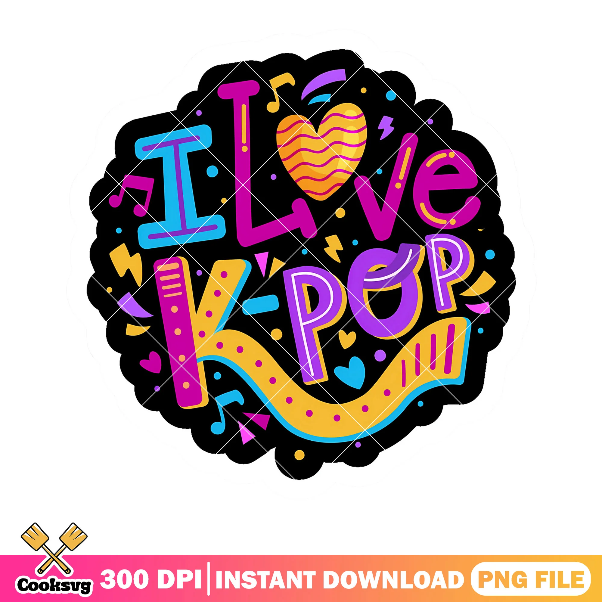 I love kpop anime png, sticker love kpop png, kpop love sticker png