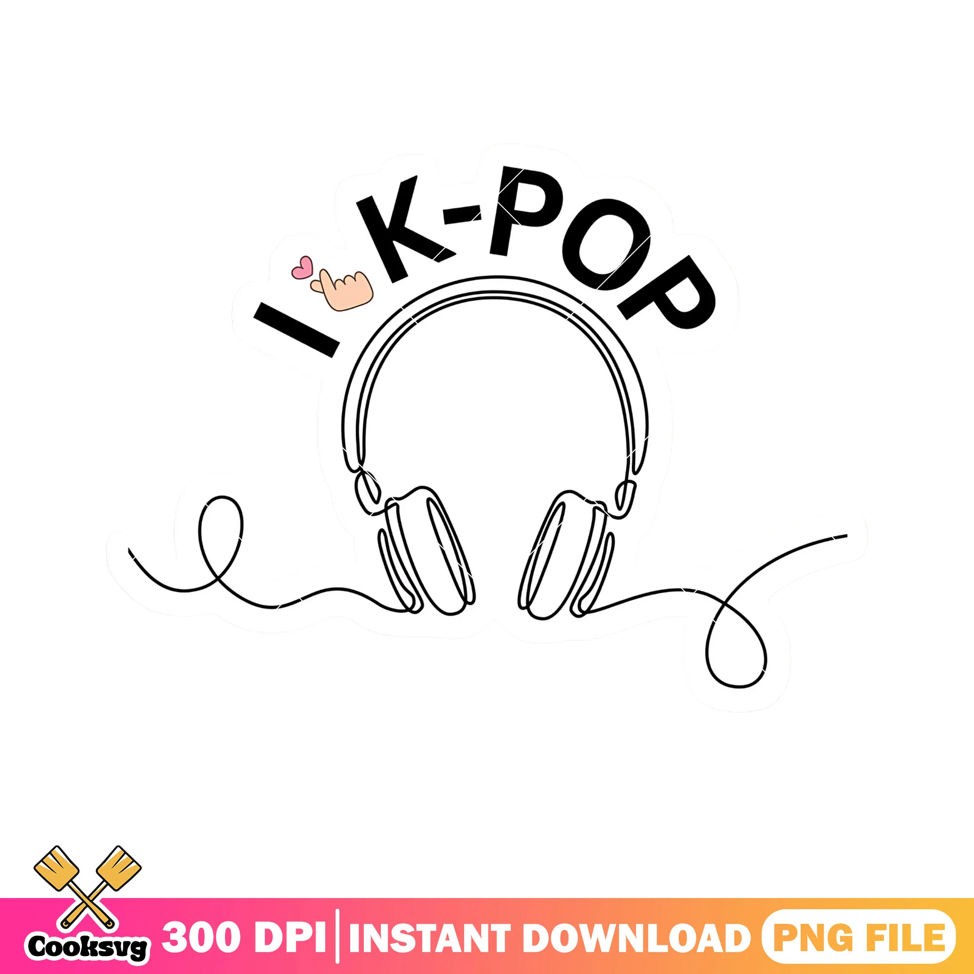 I love kpop listen music png, love music png, love music kpop png