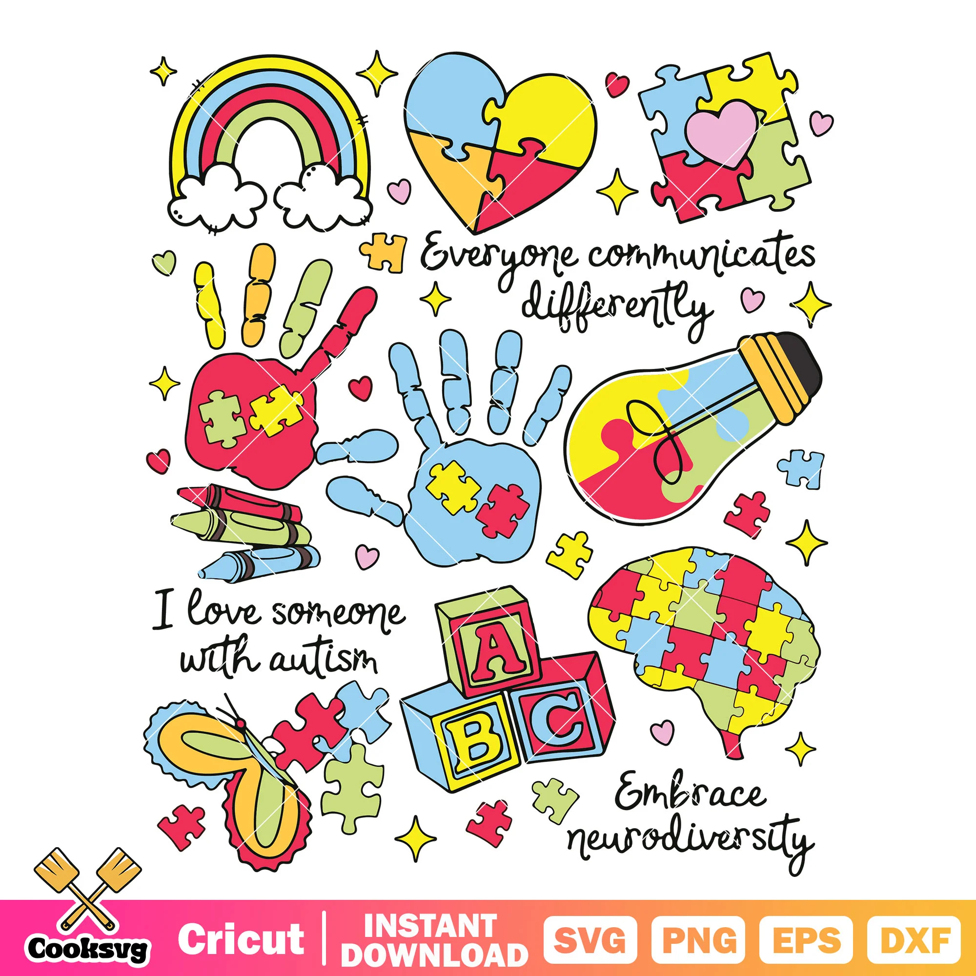 I love someone with autism svg, autism awareness svg, autism day svg