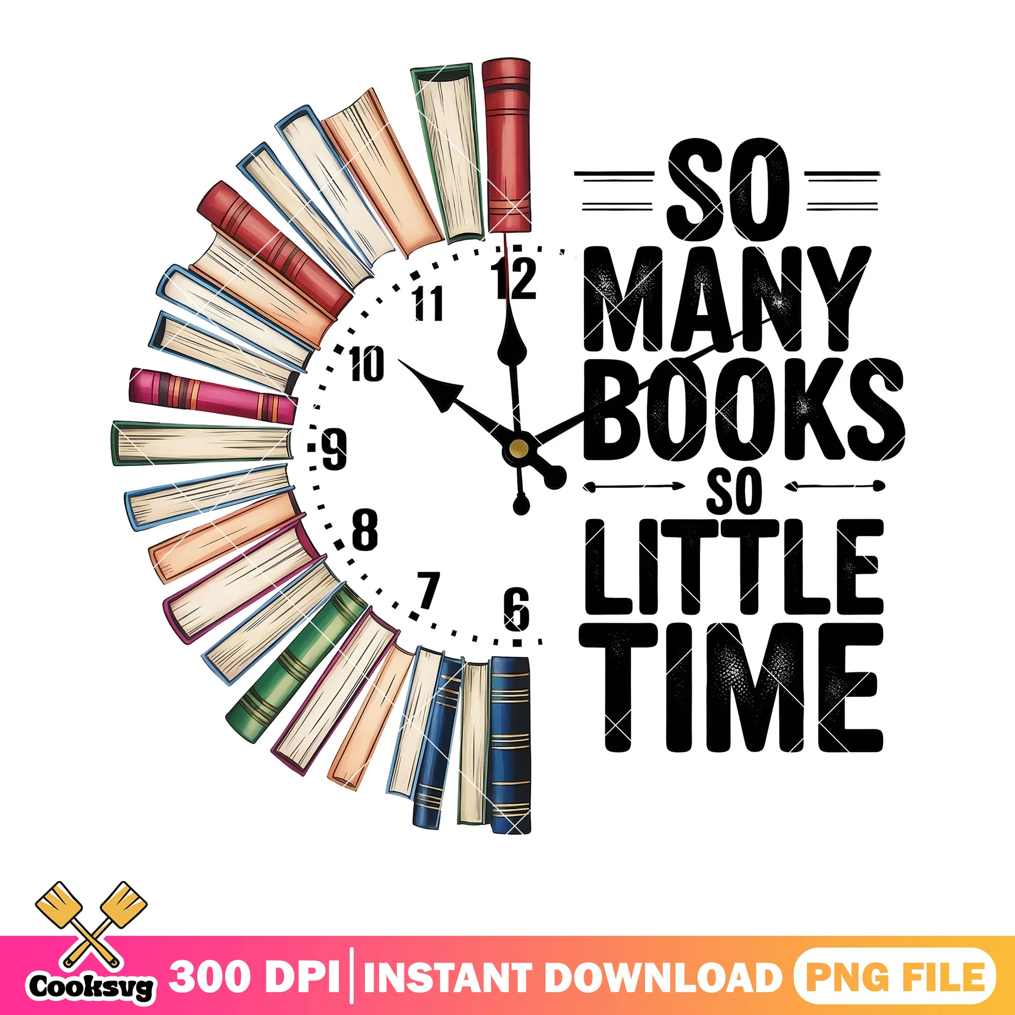 I need book but dont have time to read png, clock vibes png