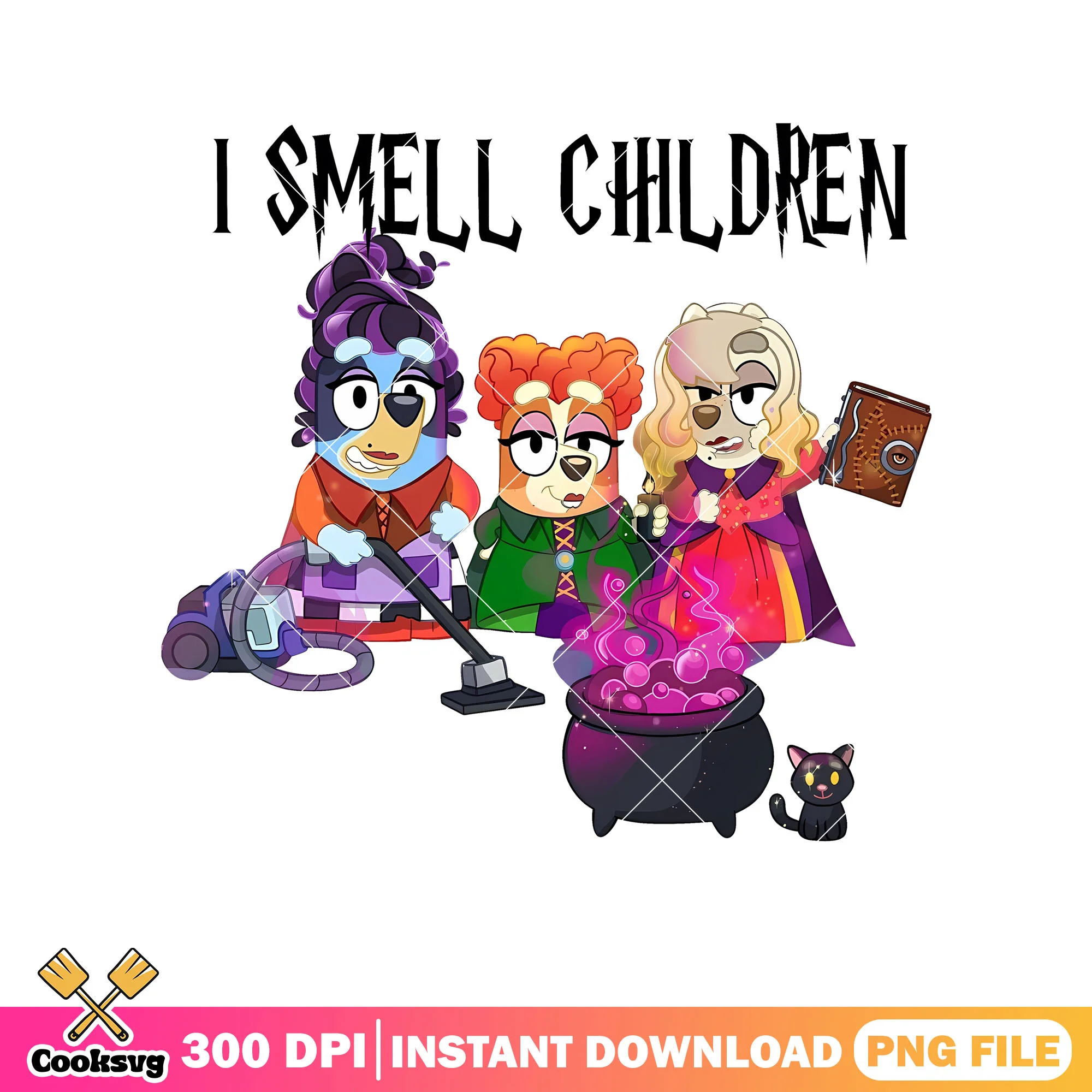 I smell children bluey hocus pocus png, bluey playset png, bluey friends png