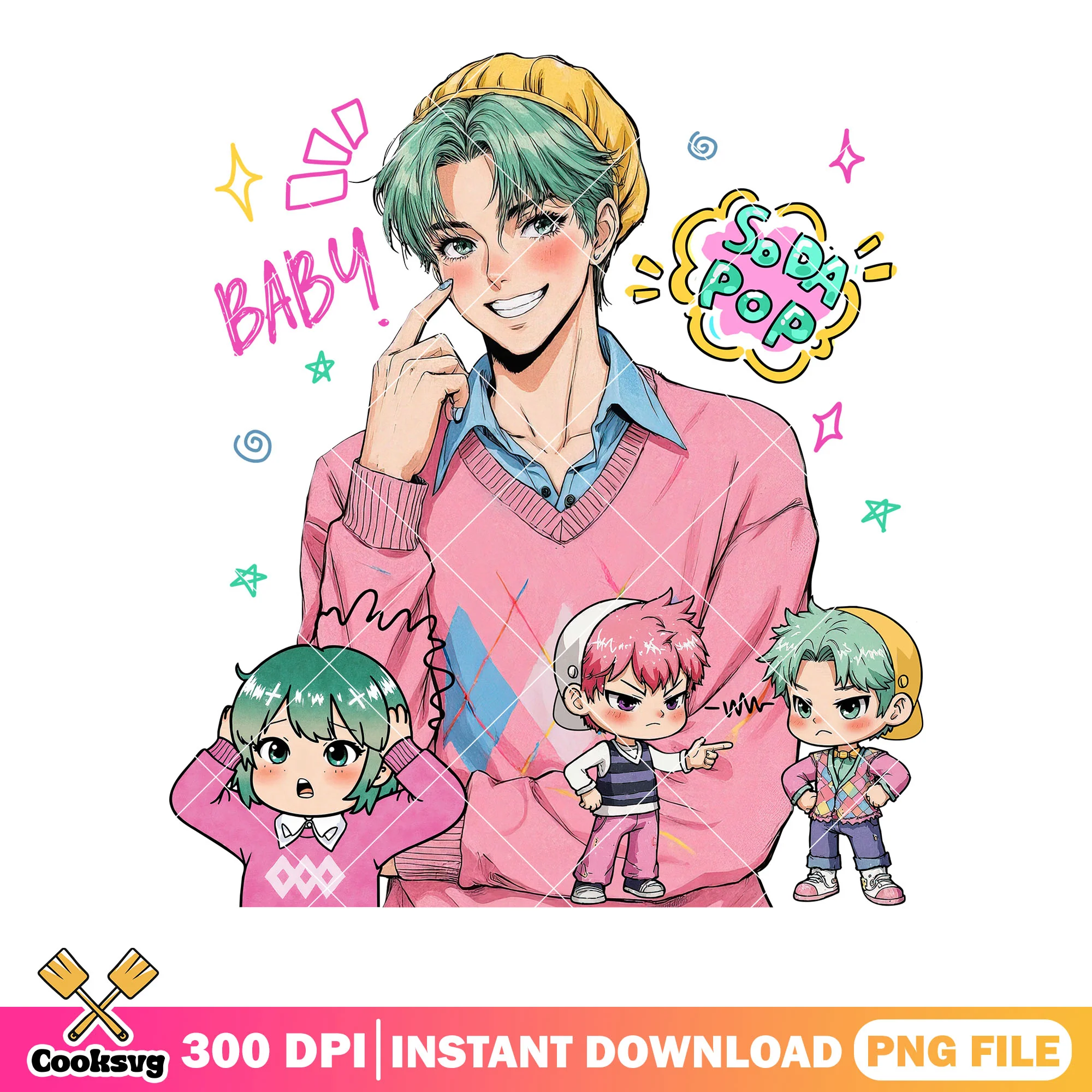 Idols baby saja song png, kpop hunters demon png, Saja baby png