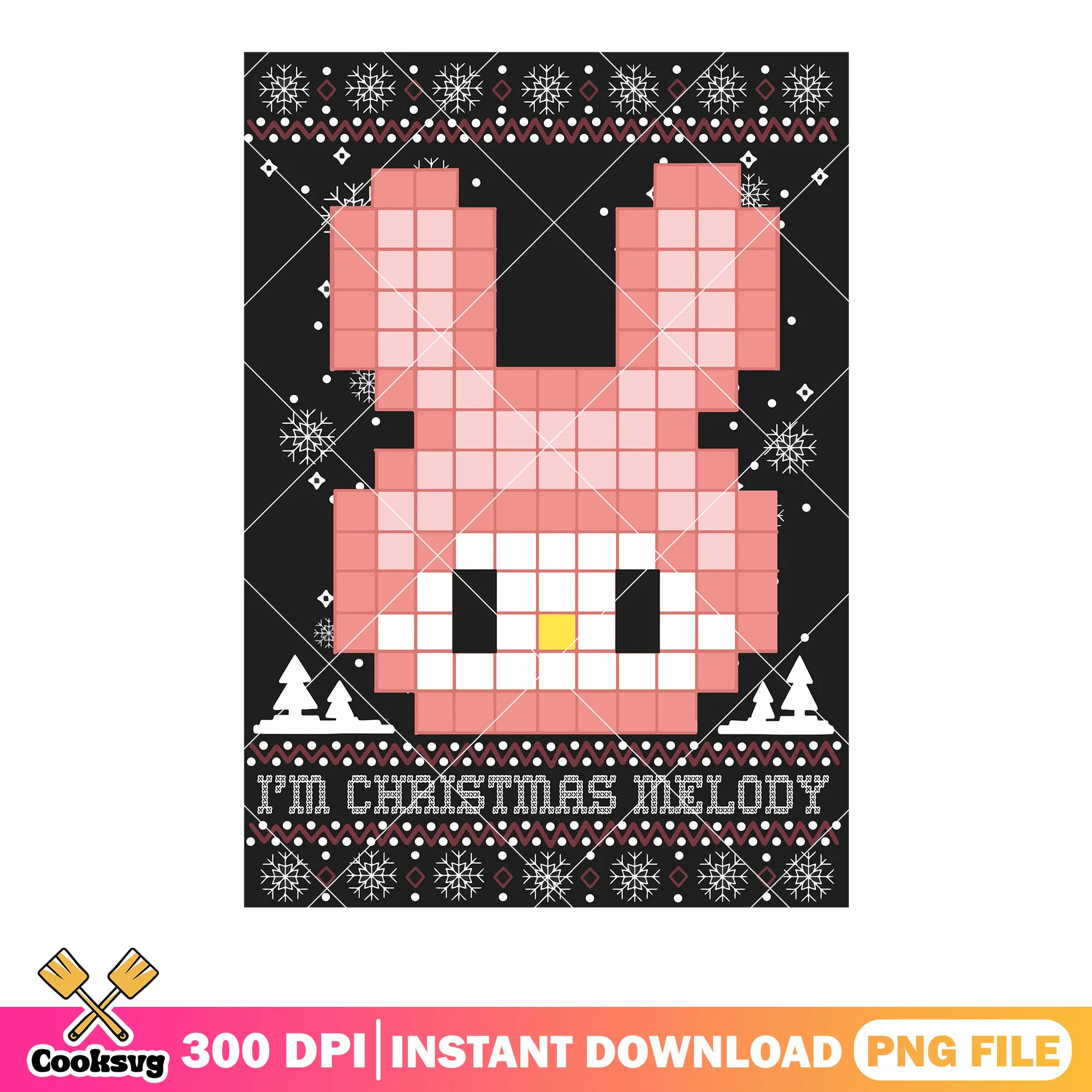 Im christmas melody png, merry christmas png, christmas poster png