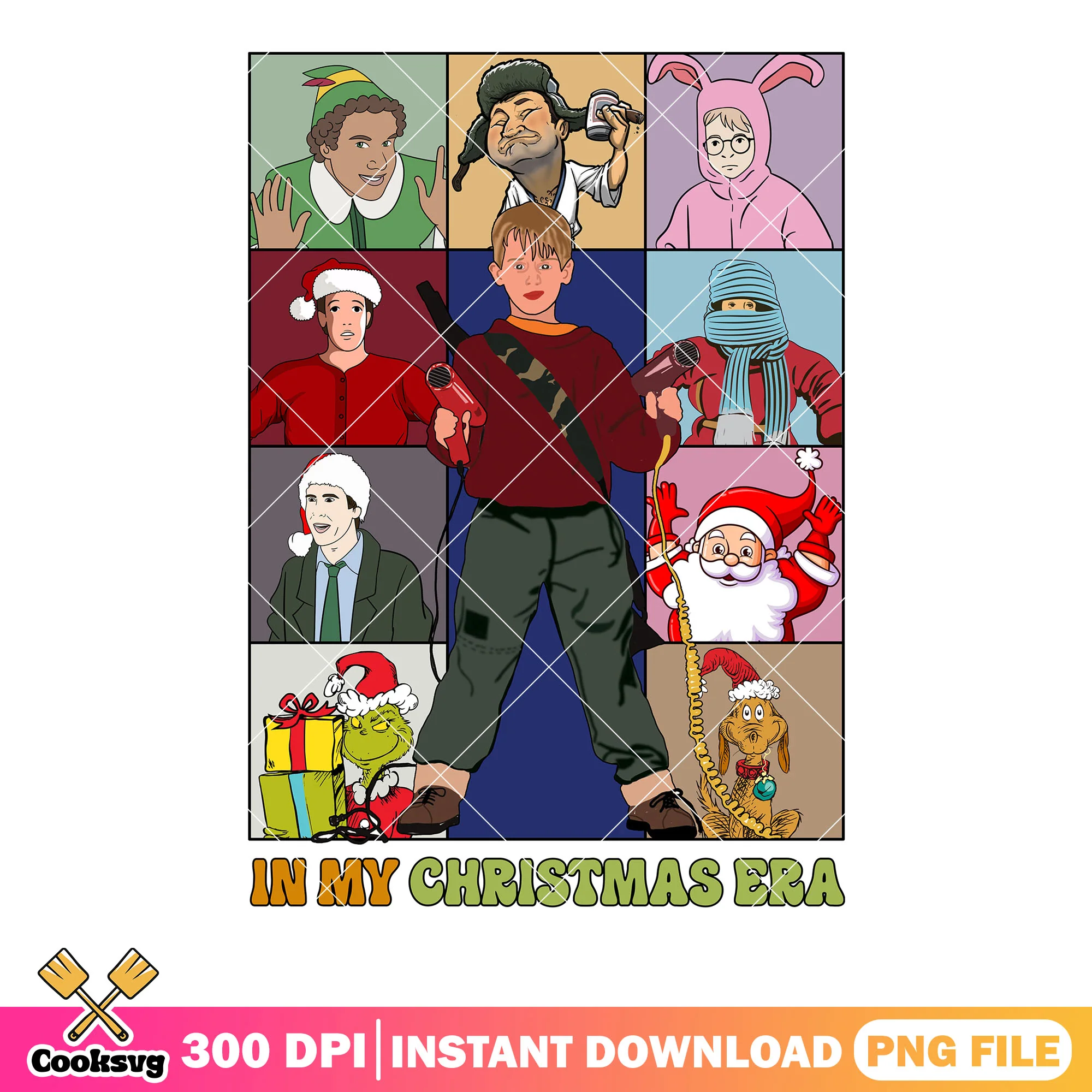 In my christmas era png, era christmas movie png, grinch era png
