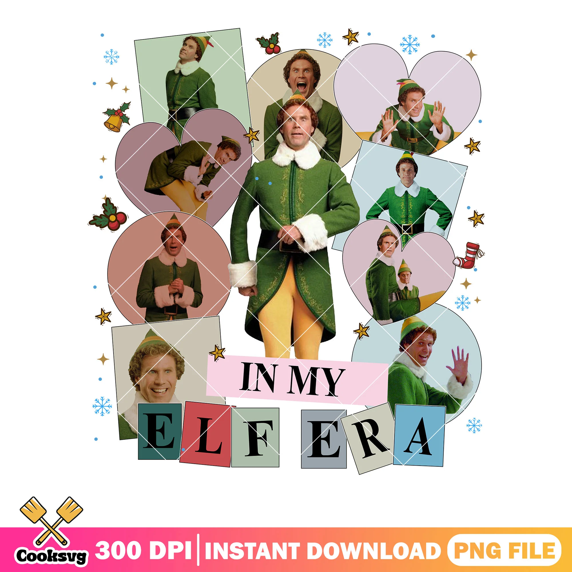 In my elf era png, buddy the elf png, christmas movies png