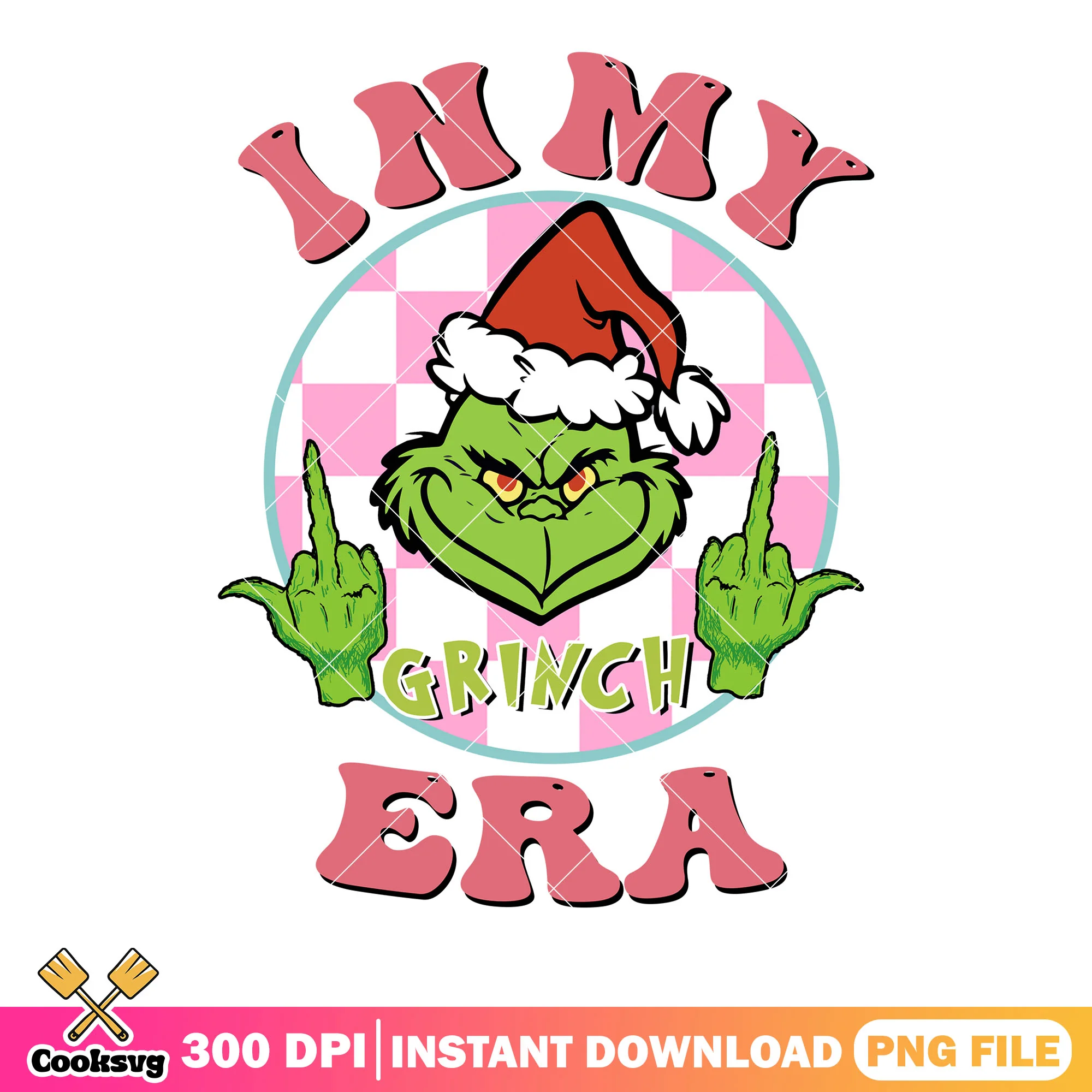 In my grinch era png, the grinch png, christmas poster png