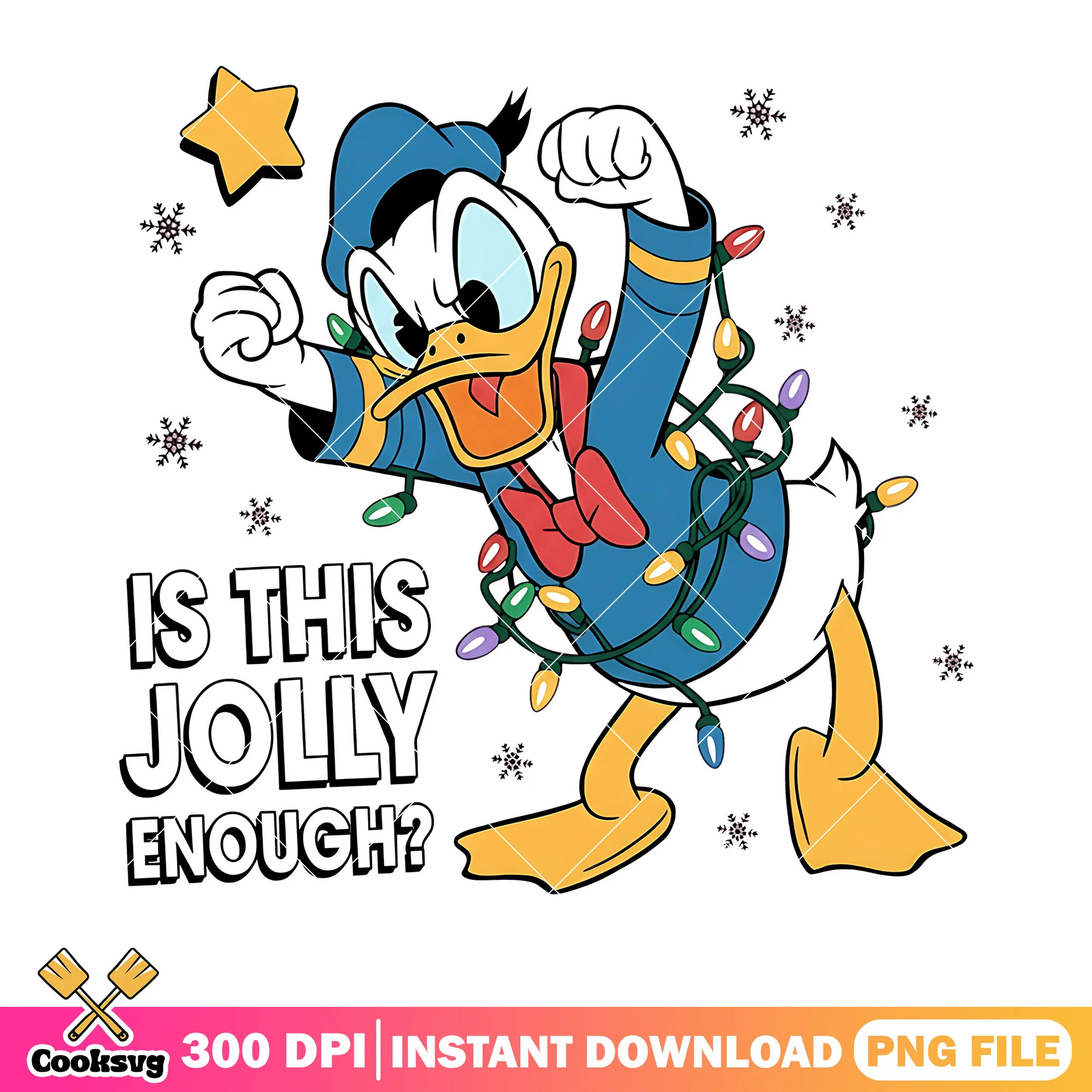 Is this jolly enough png, CHristmas costume png, donald duck png