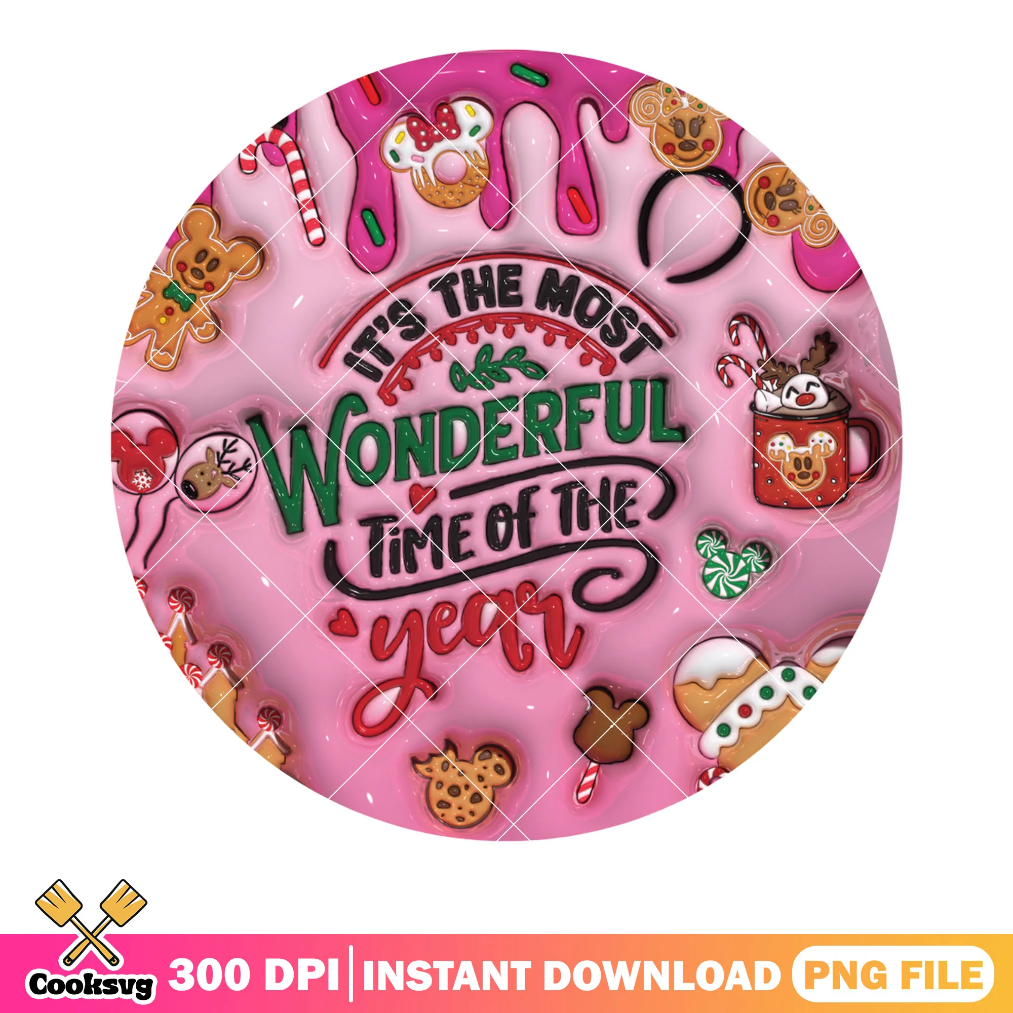 It the most wonderful time of the year png, christmas designs png