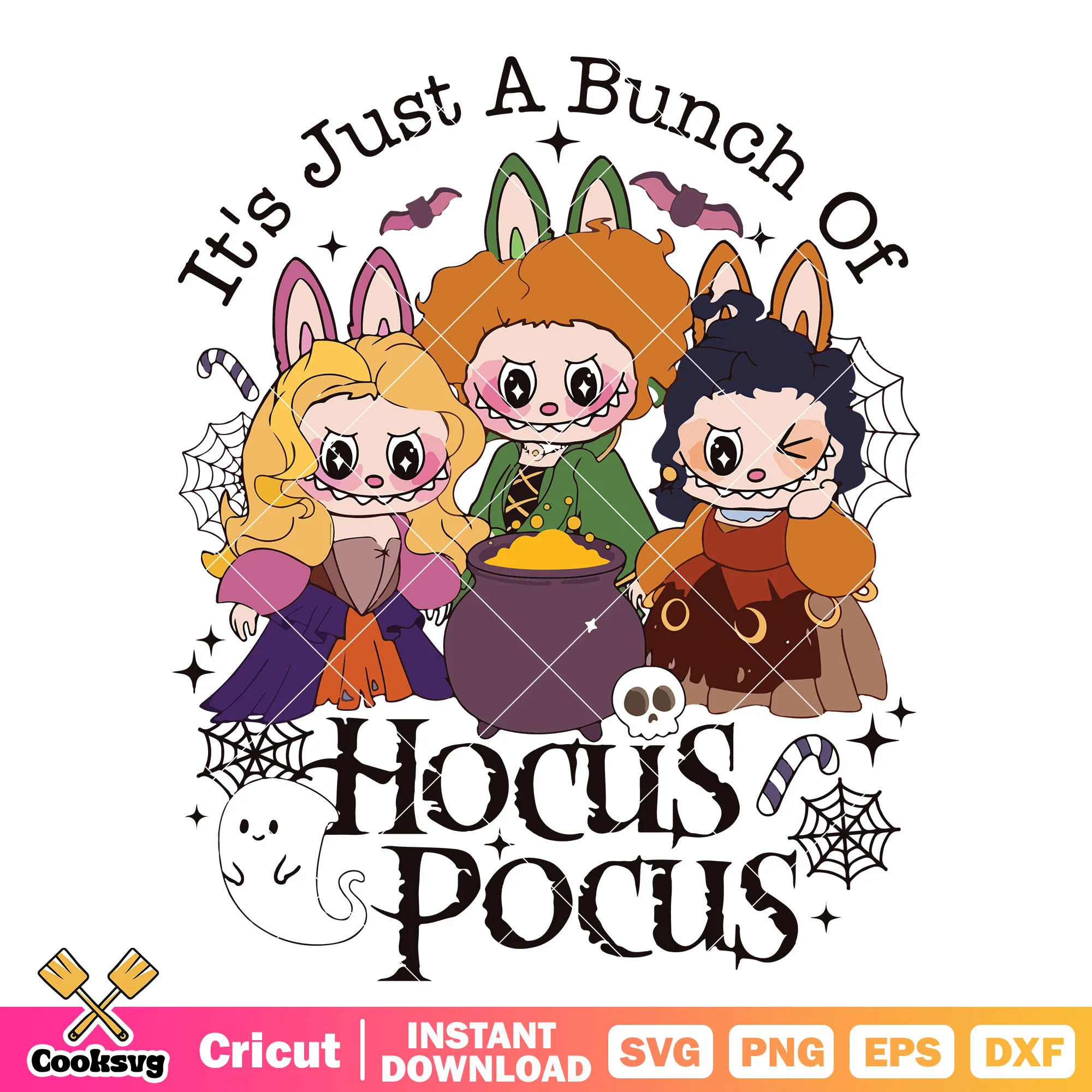 Its bunch of hocus pocus labubu svg, hocus pocus custom svg