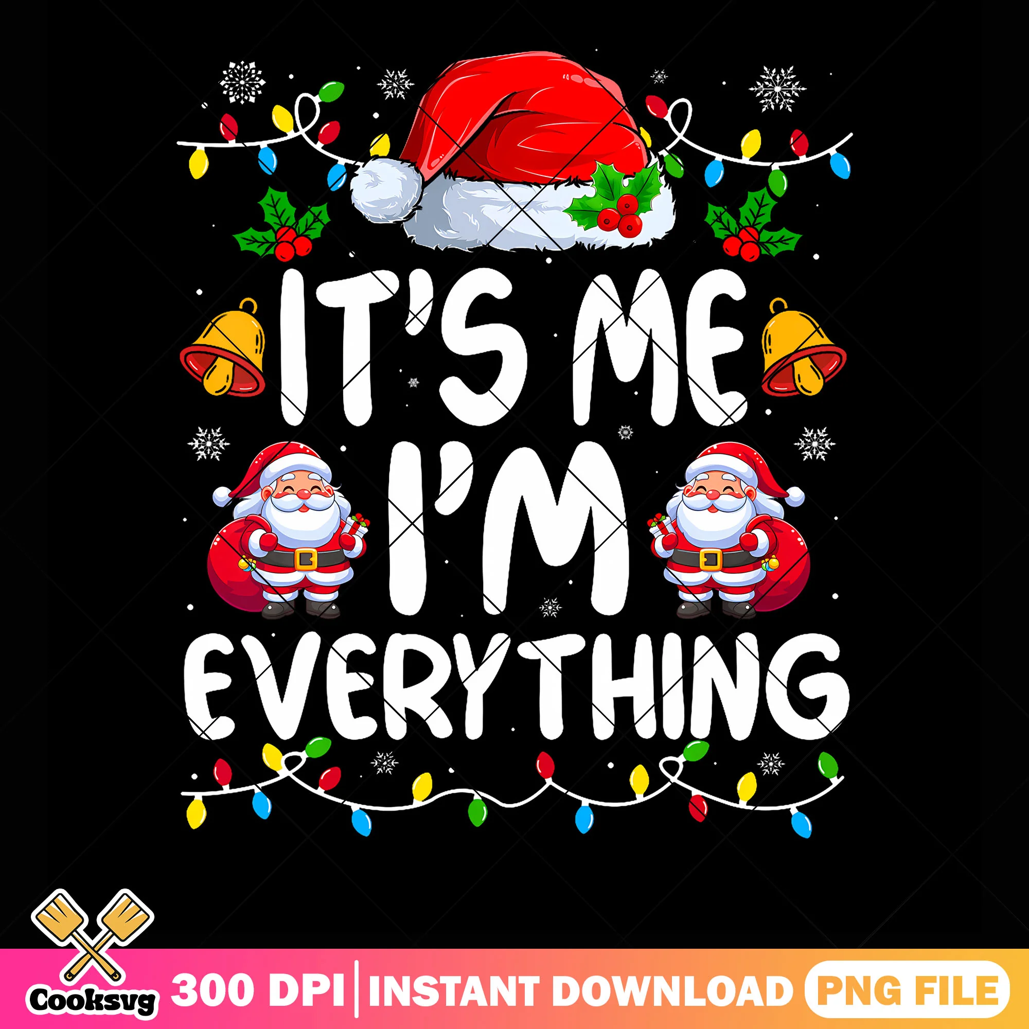 Its everything png, santa hat png, christmas gifts png, jinle bell png
