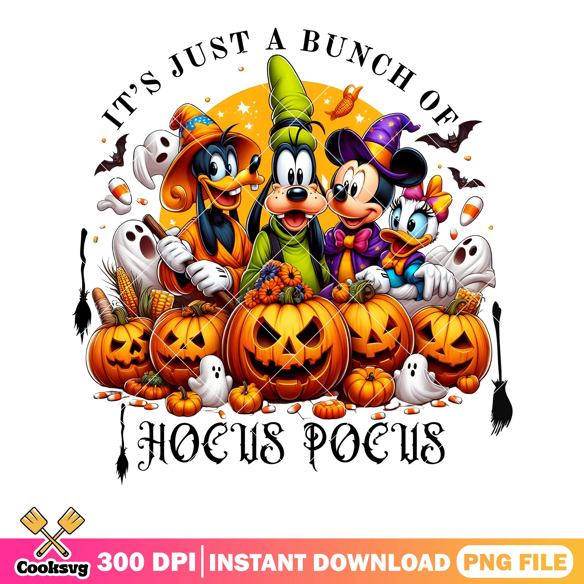 Its just a bunch of hocus pocus png, wicker pumpkin png