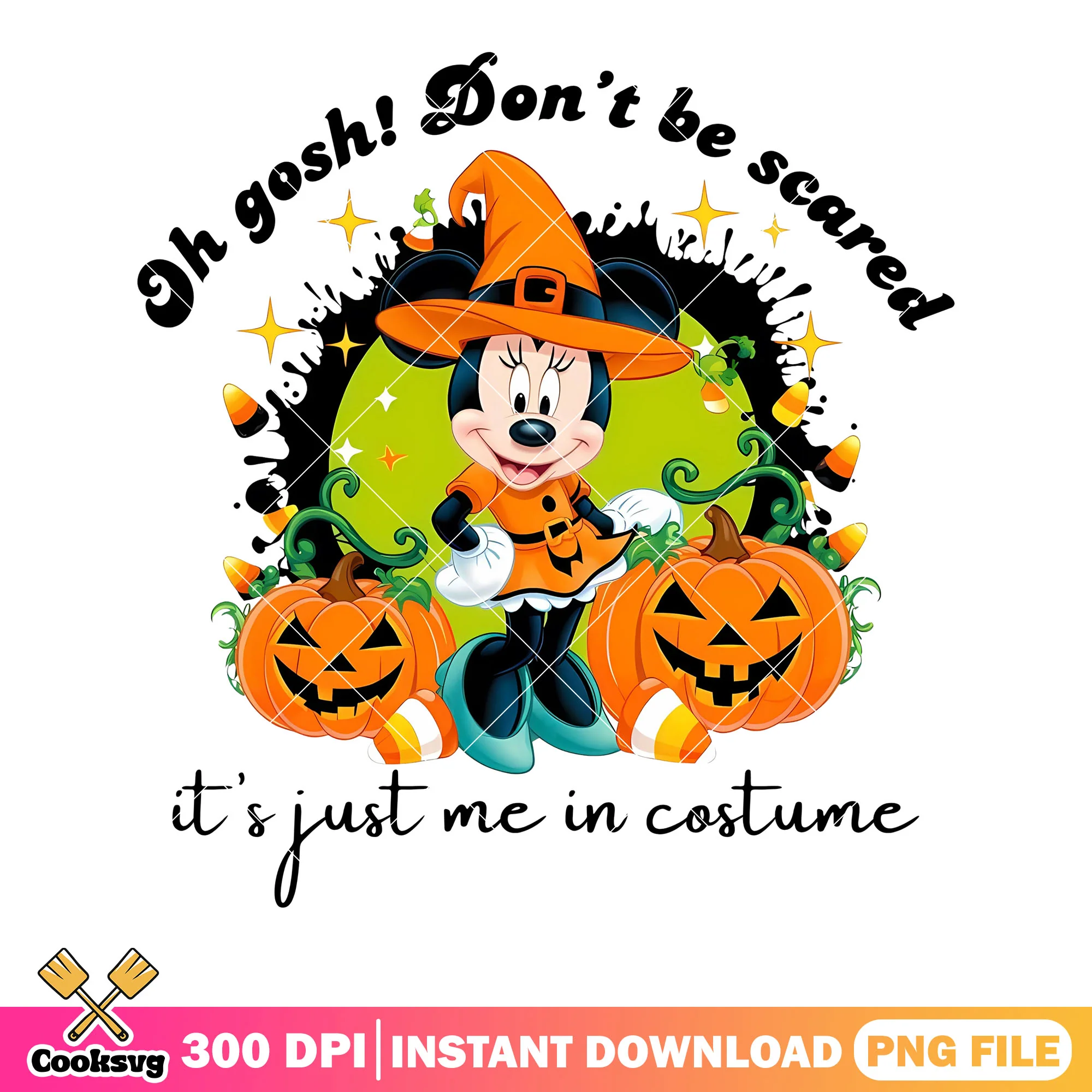 Its just me in costume png, corn candy png, wicker pumpkin png