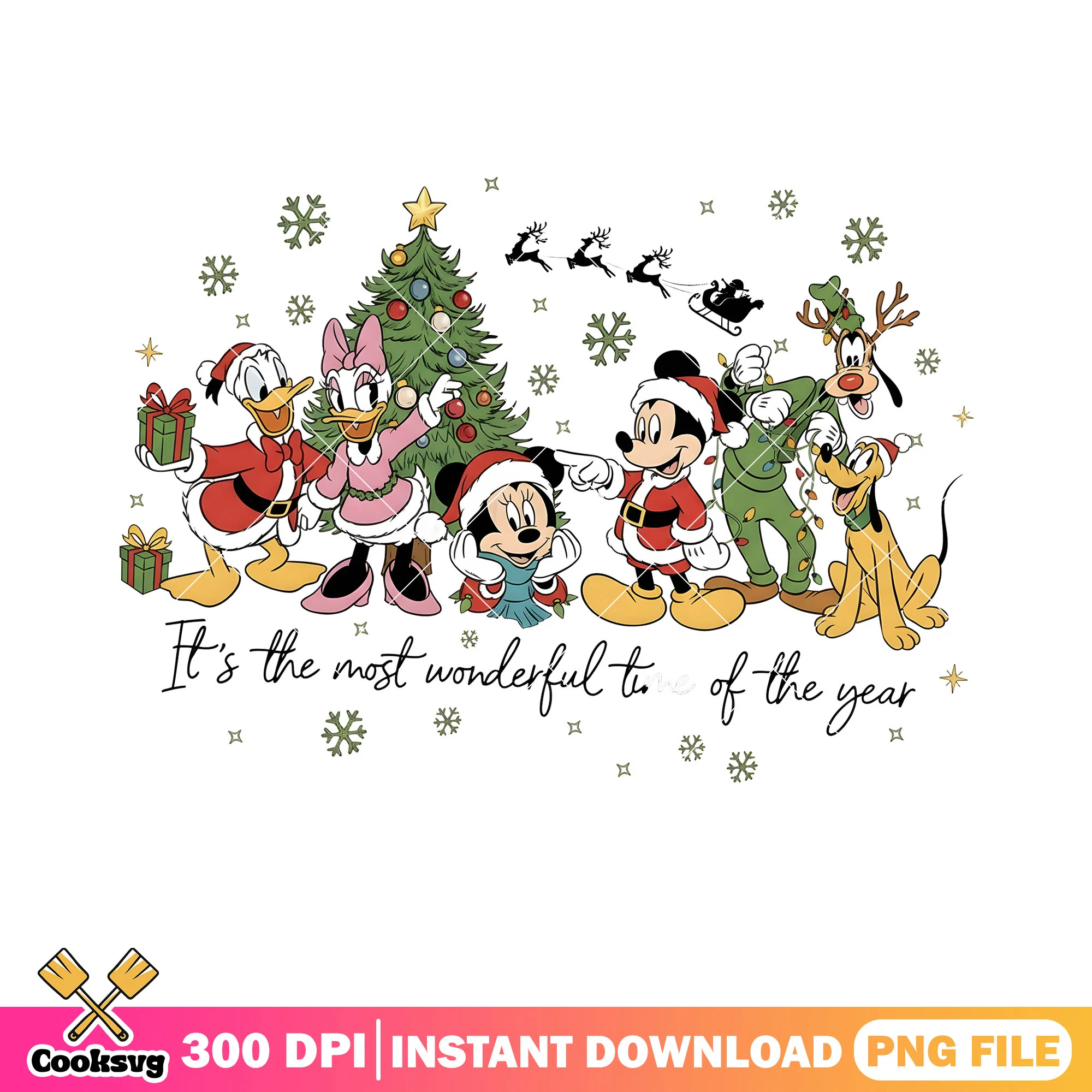 Its the most wonferful to of the year png, christmas tree png