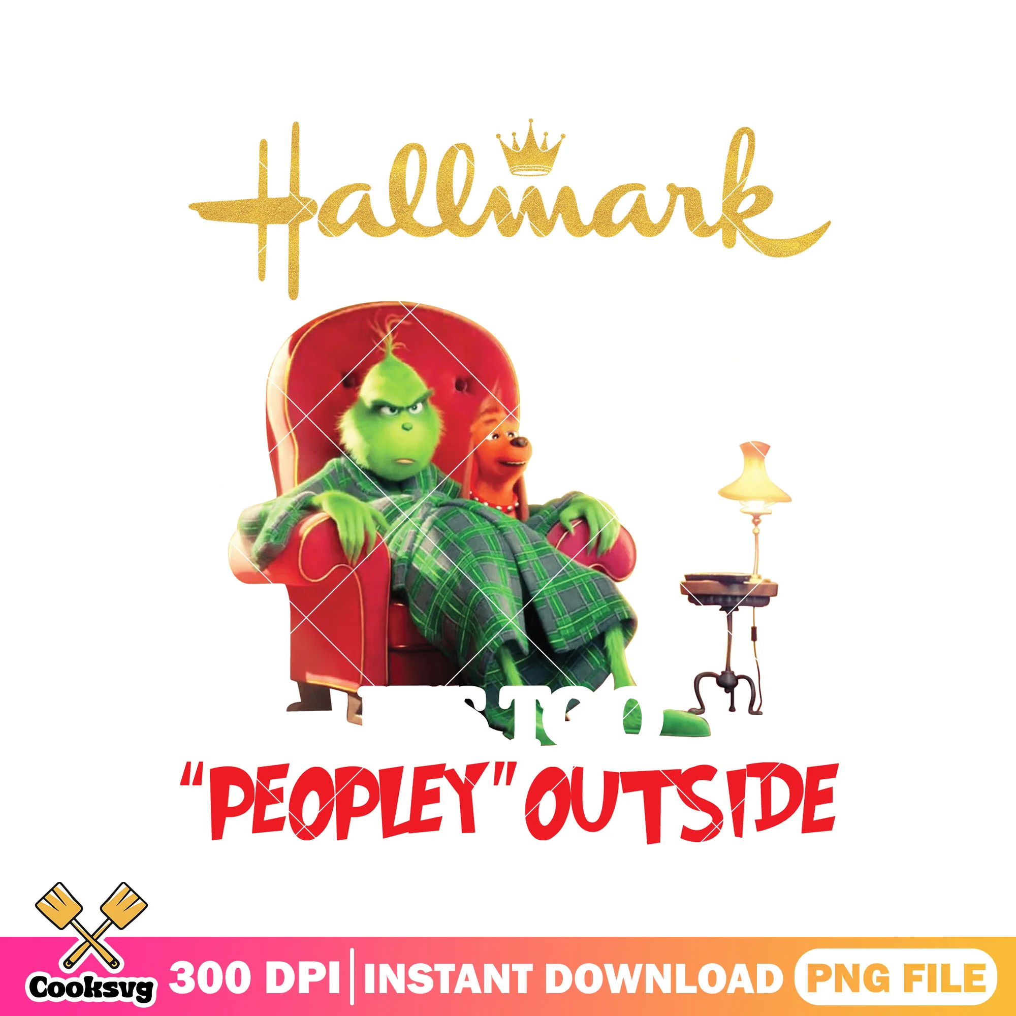 Its too peopley outside png, the grinch png, merry christmas png
