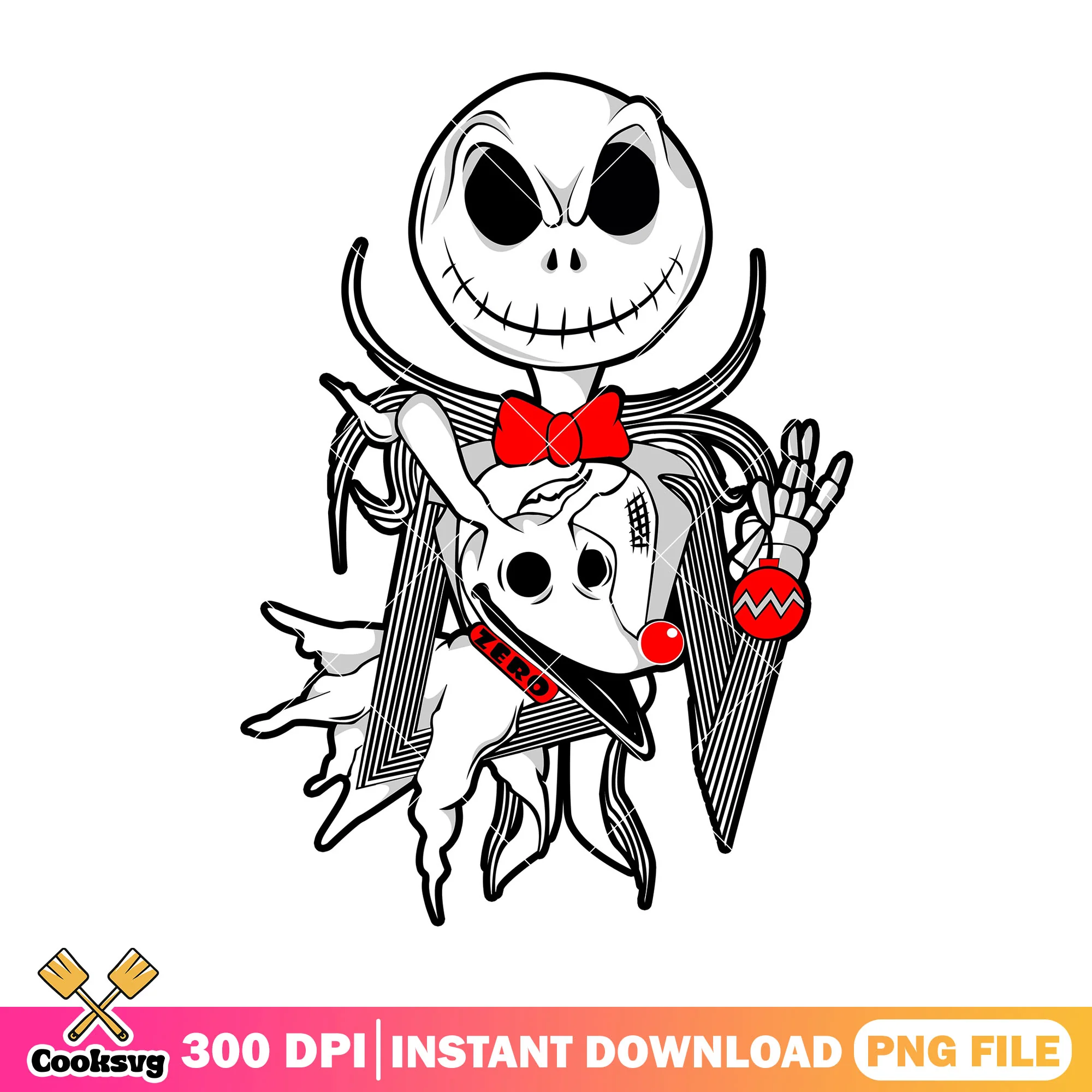 Jack and horror dog png, disney jack png, halloween colors png