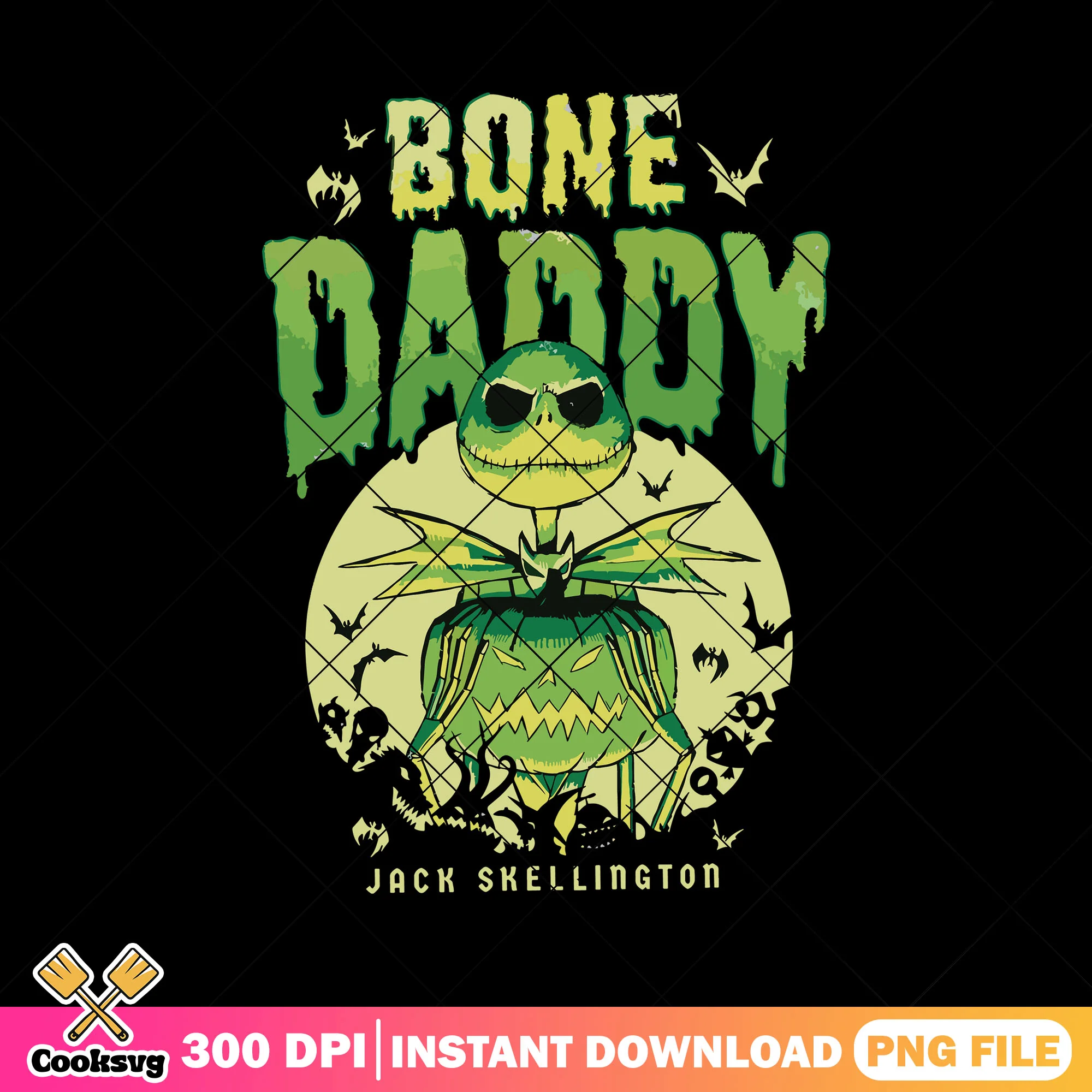 Jack bone daddy design png, halloween cartoon png, jack horror png