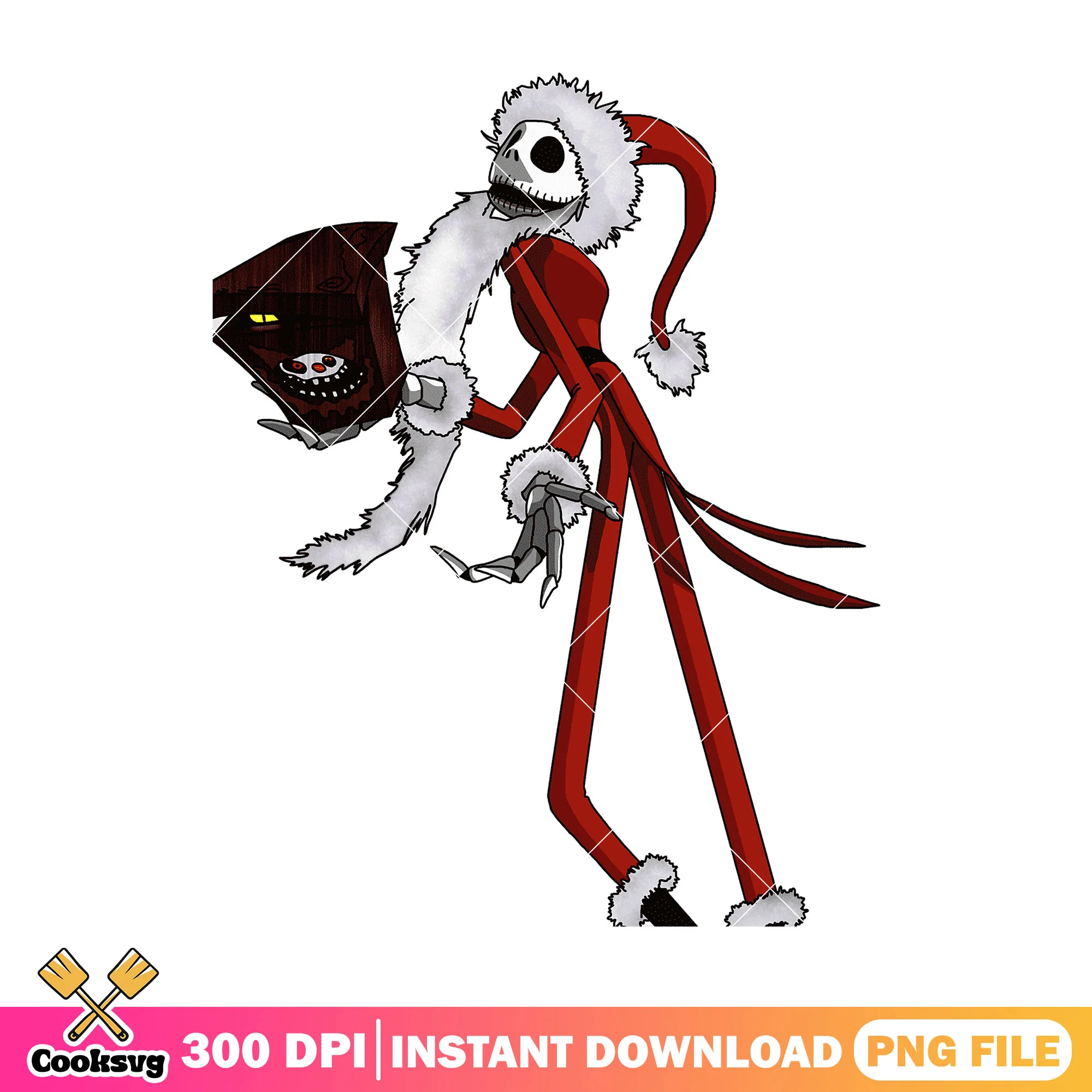 Jack cosplay santa claus png, halloween drawings png, jack outfit png