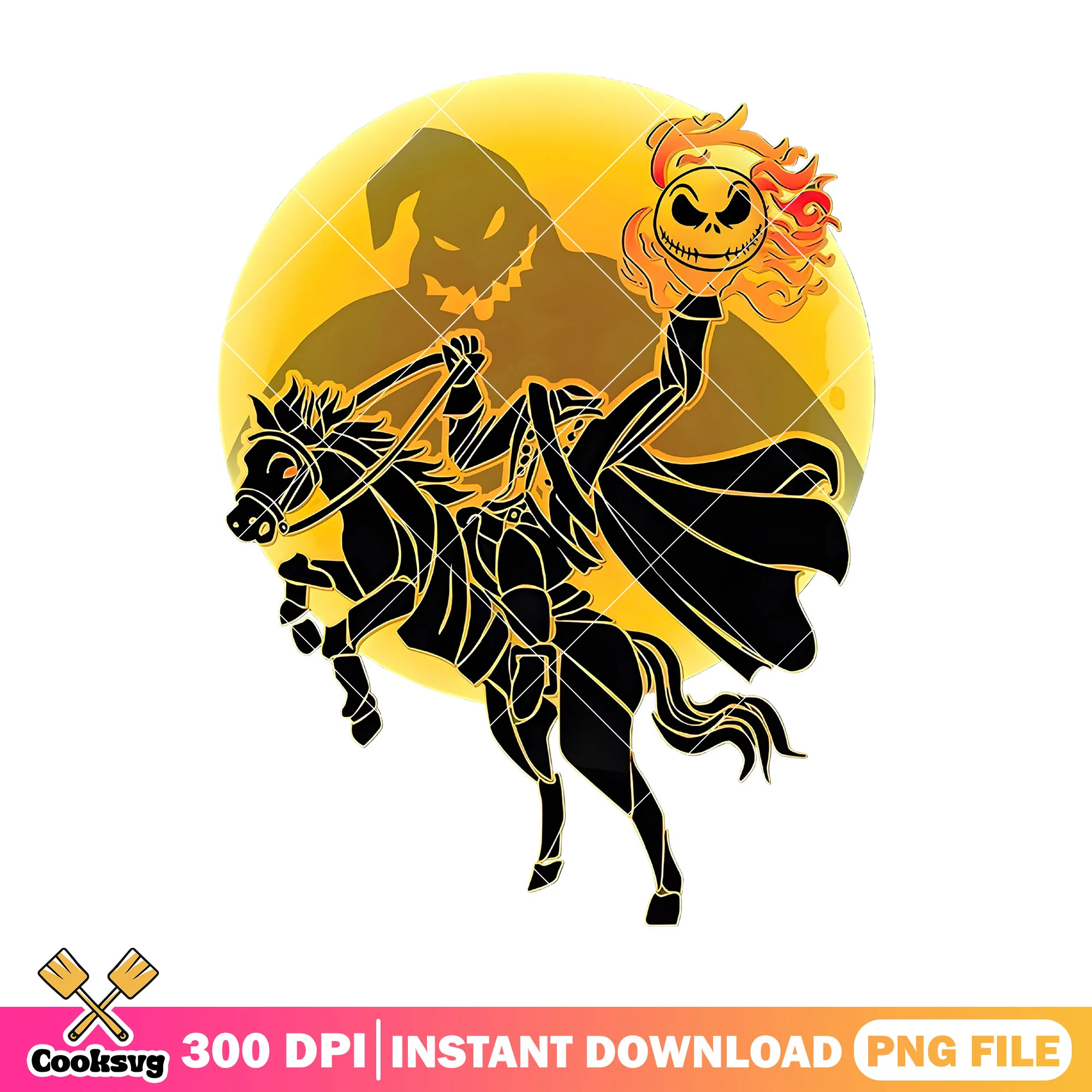 Jack riding horse png, this is halloween png, disney movies png