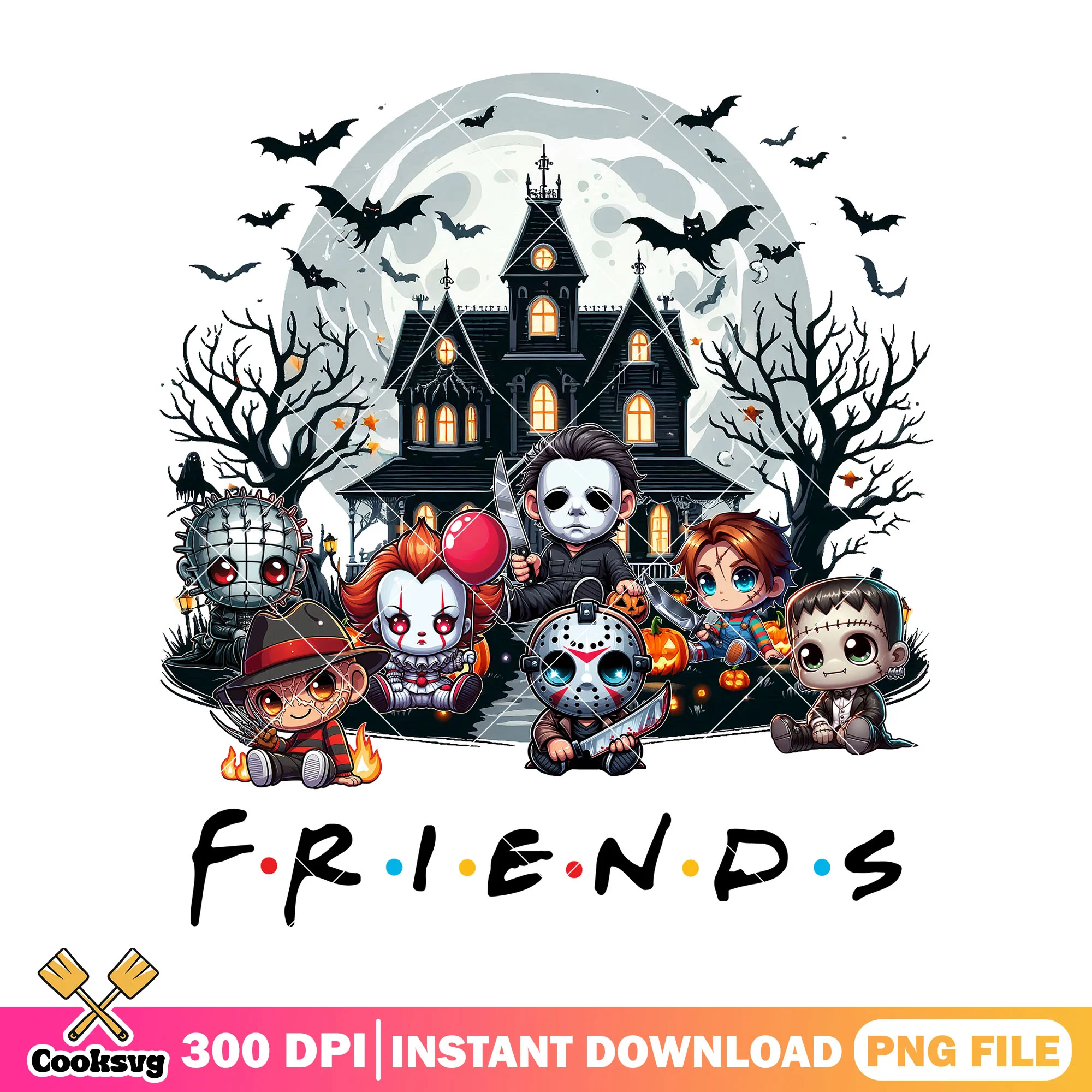 Jack skelington friends png, halloween cartoon png, halloween colors png