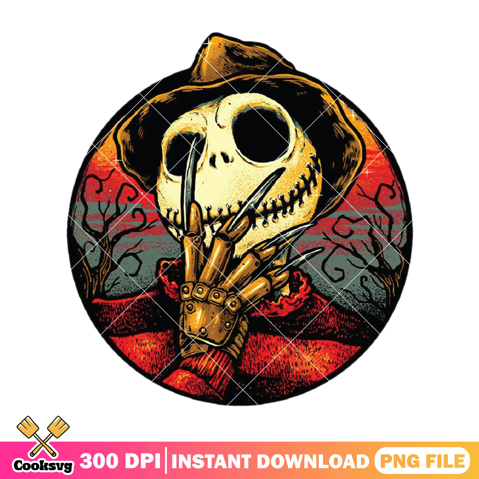 Jack with horror hand png, jack halloween png, jack art png