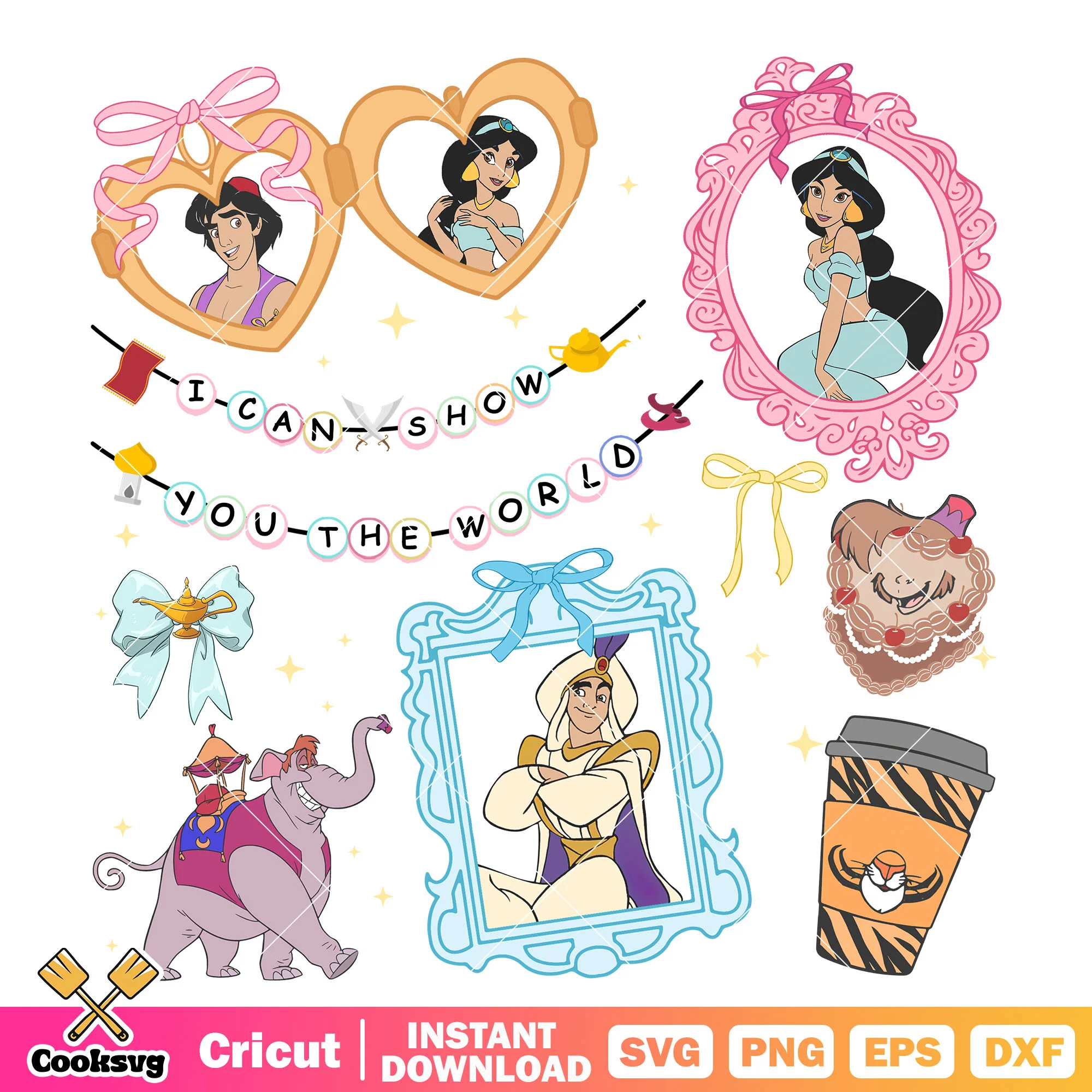 Jasmine princess and Aladdin prince png, jasmine and aladdin png