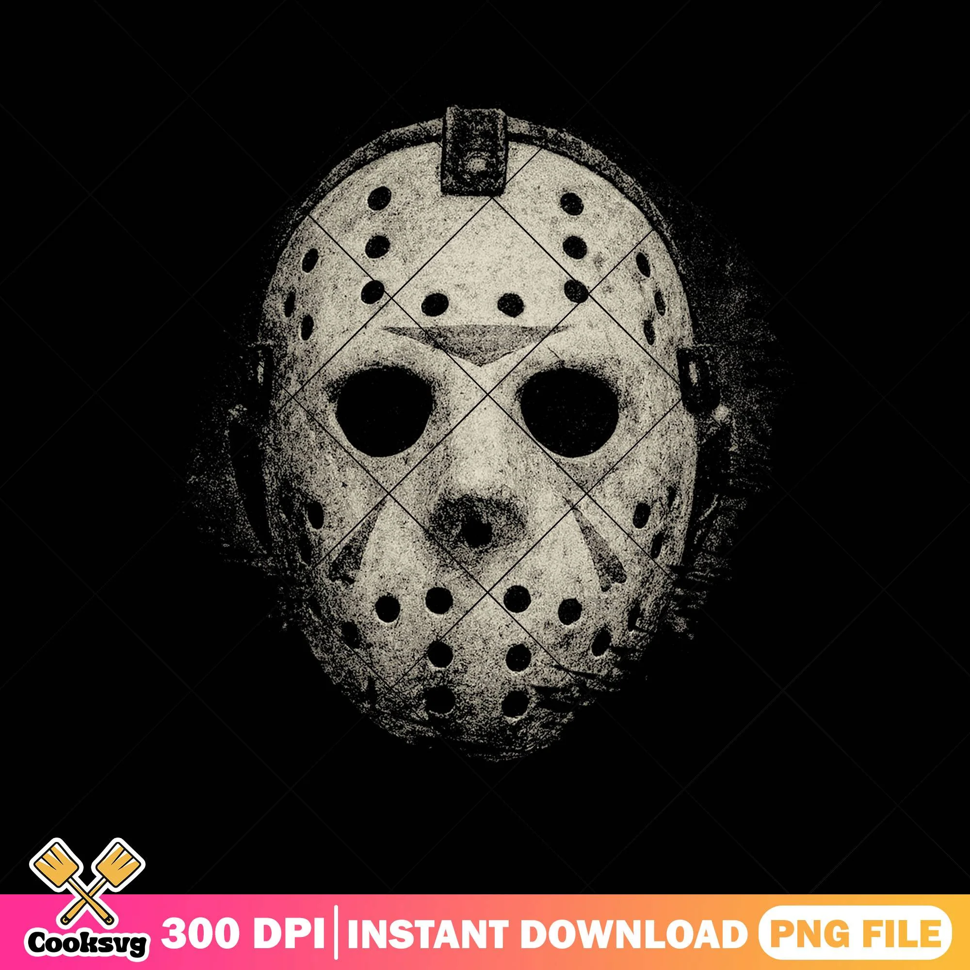 Jason mask design png, horror jason png, halloween jason png