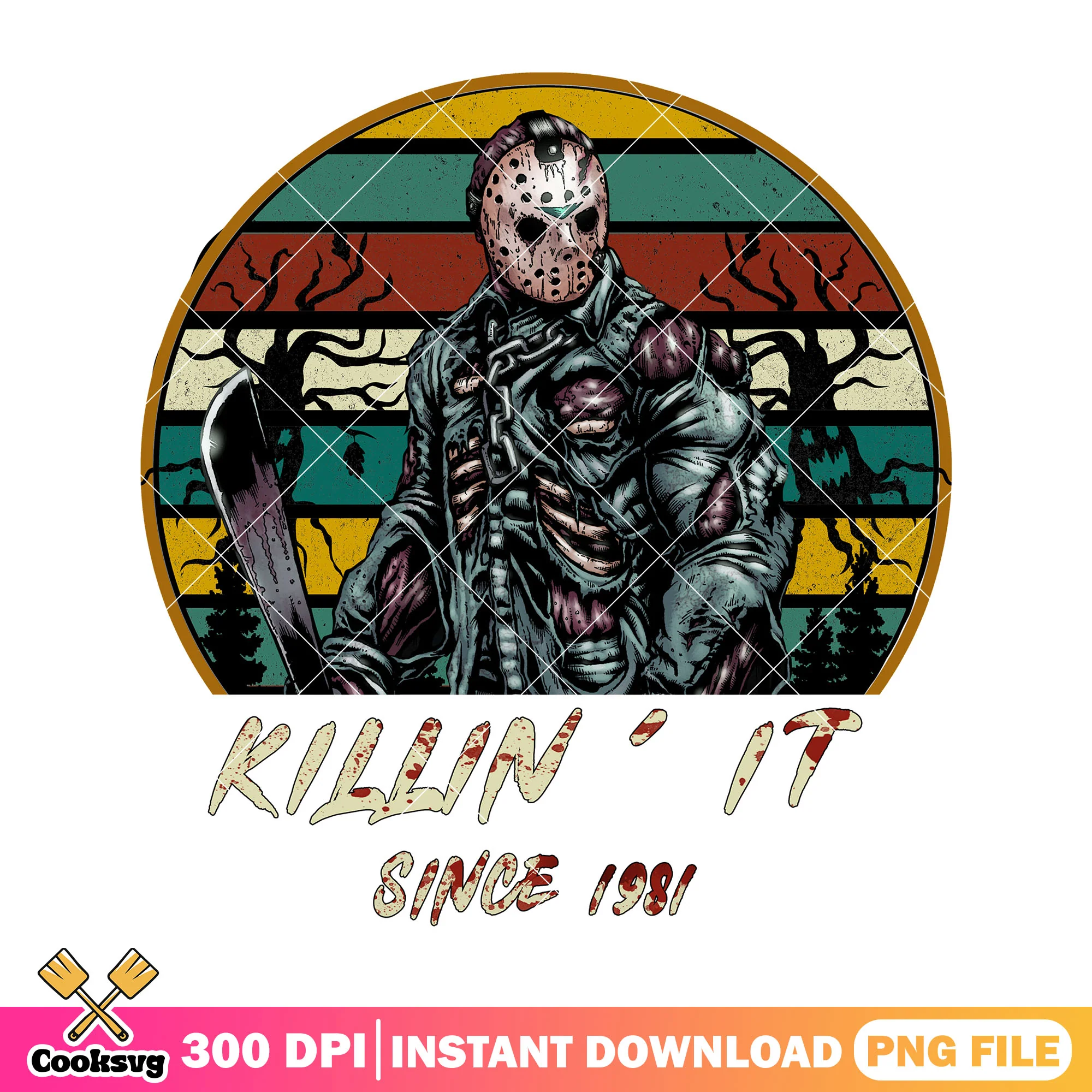 Jason voorhees 1981 image png, horror movie png, halloween custome png