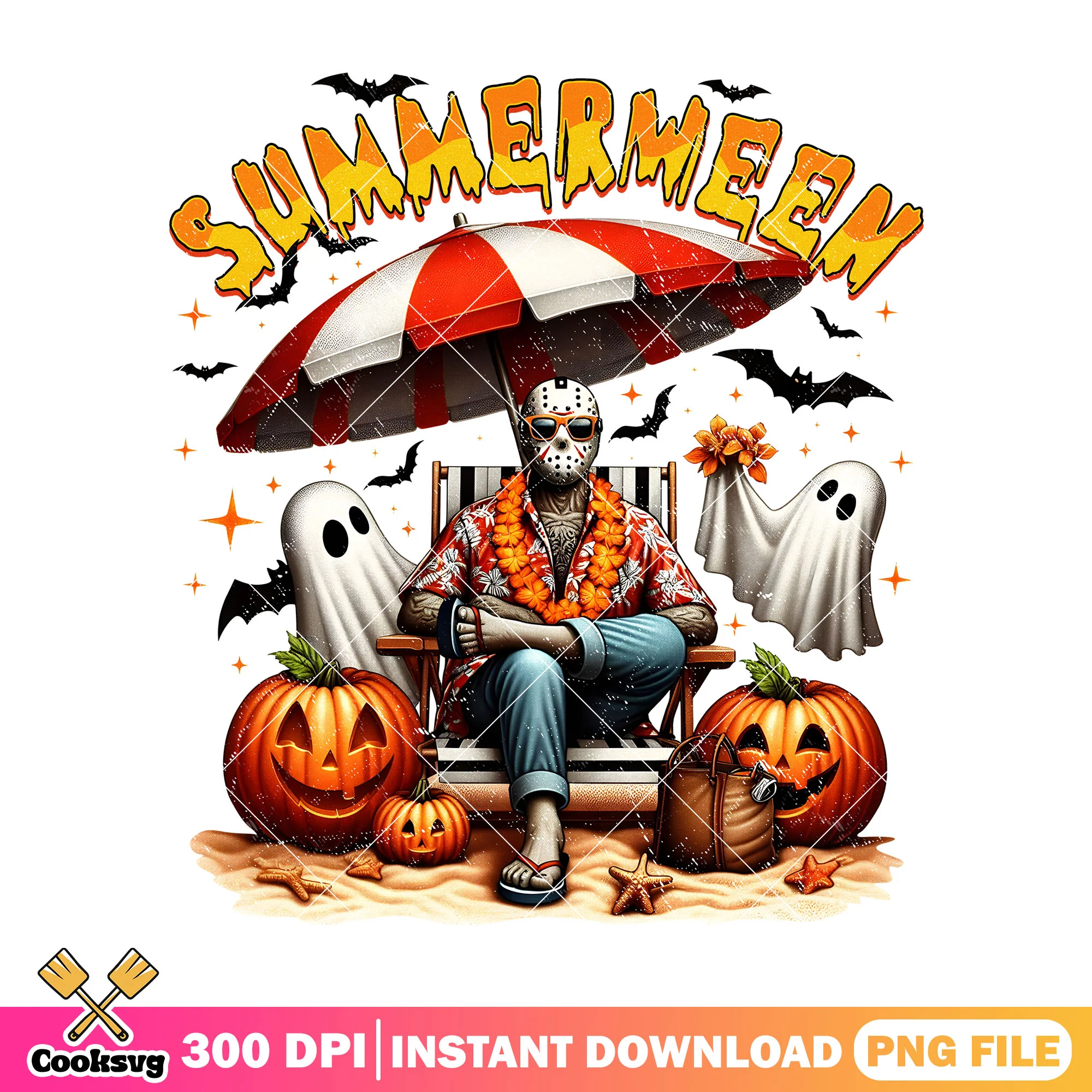 Jason voorhees on summerween png, halloween horror characters png