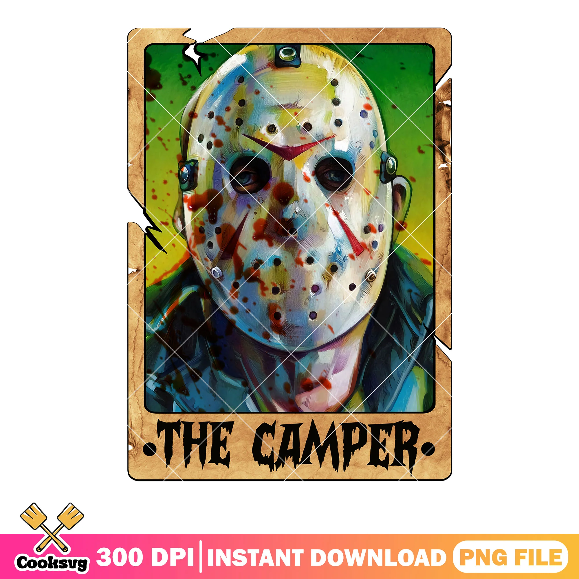 Jason Voorhees serial killer png, Bloody mask png, scary halloween png