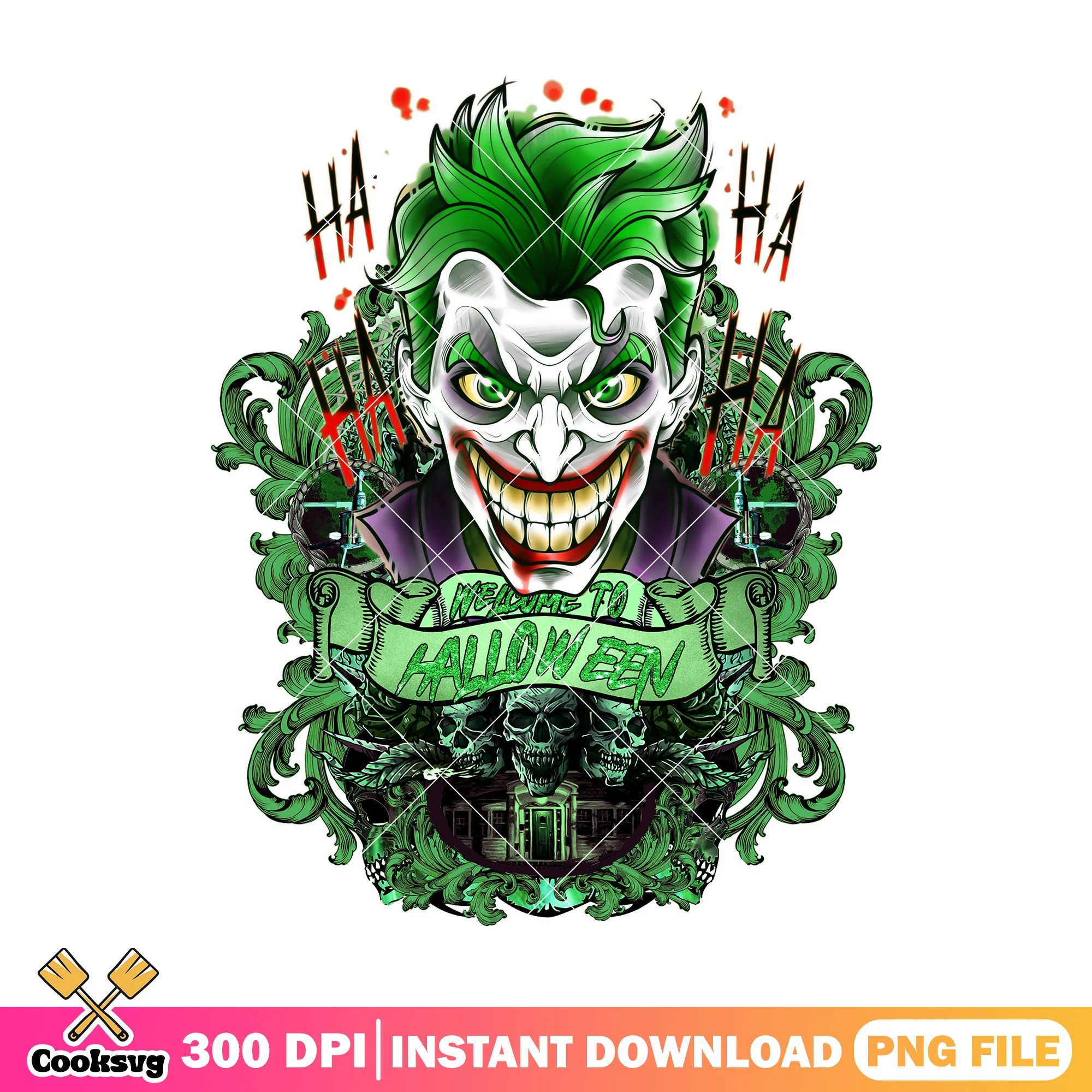 Jocker welcome to halloween png, jocker movie png, halloween png