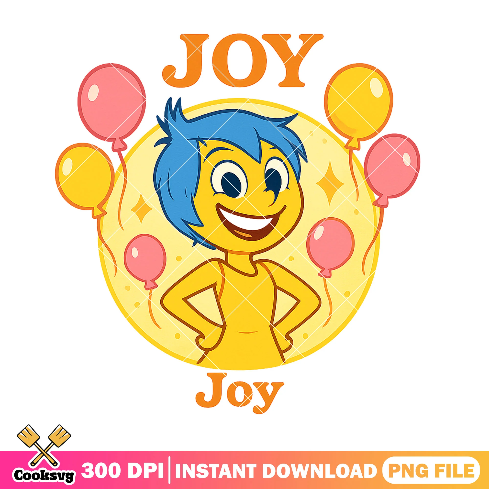 Joy design png, joy inside out png, inside out movie png