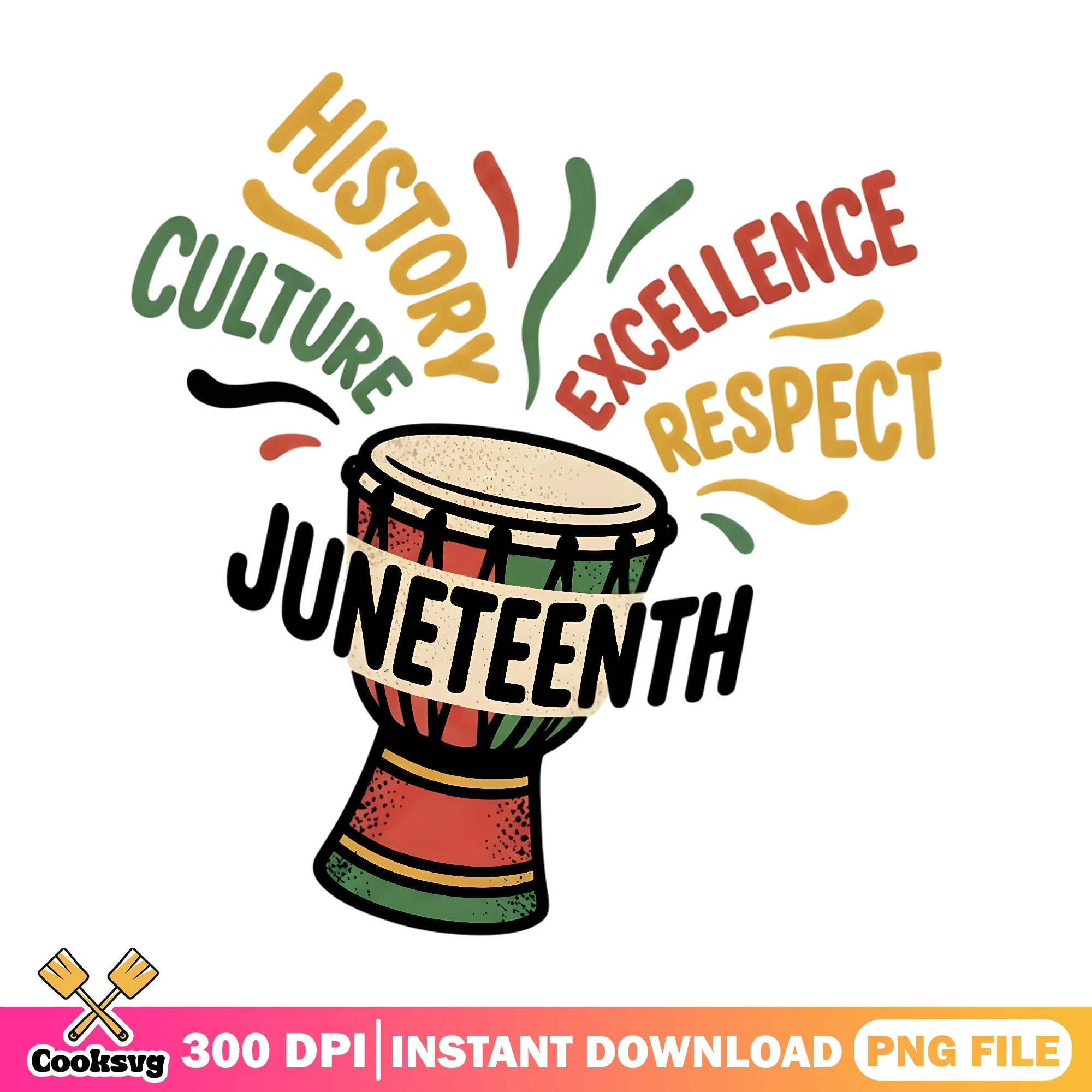 Juneteenth History Culture Excellence PNG, Black History PNG, Drum PNG