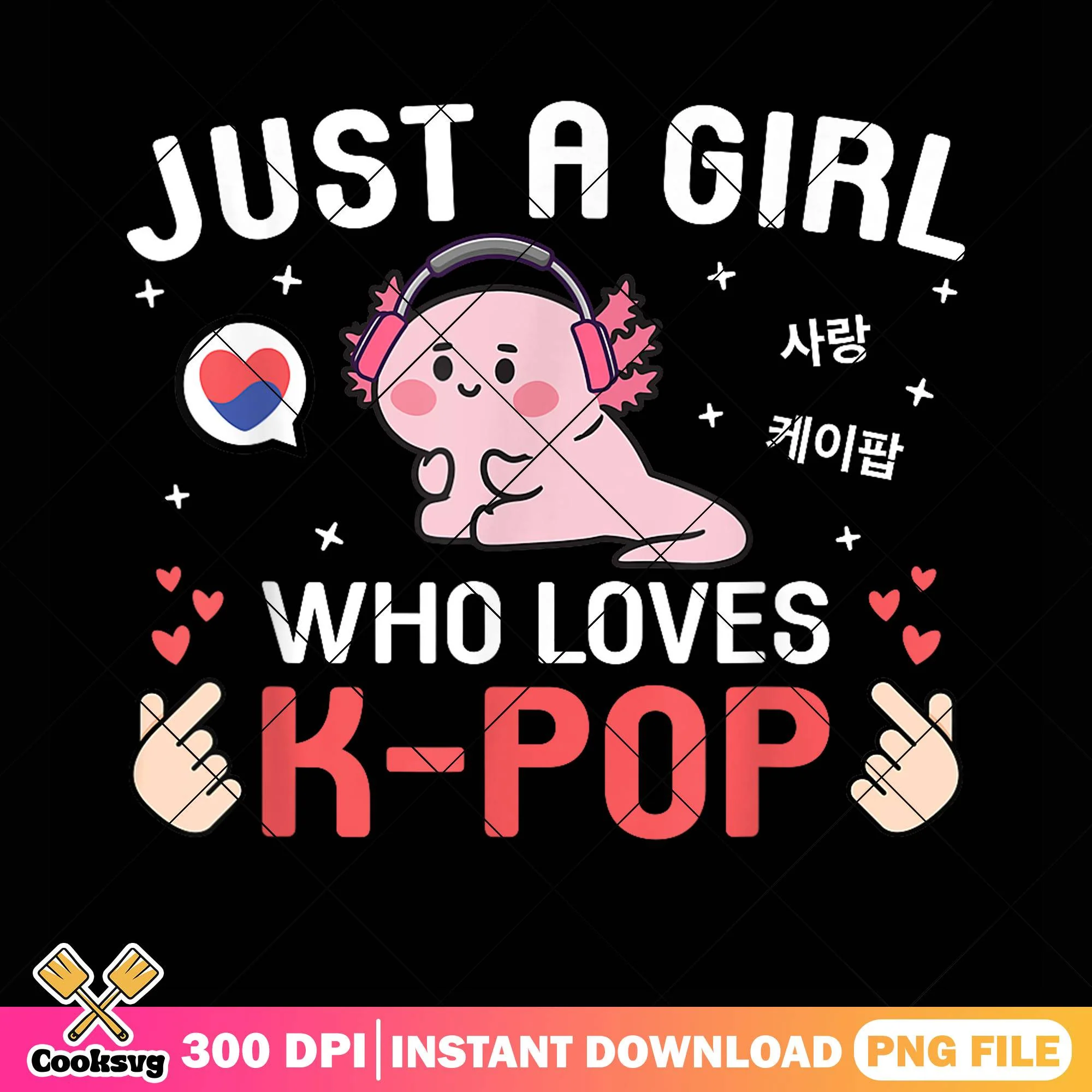 Just a girl loves kpop png, kpop hunters png, funny memes png